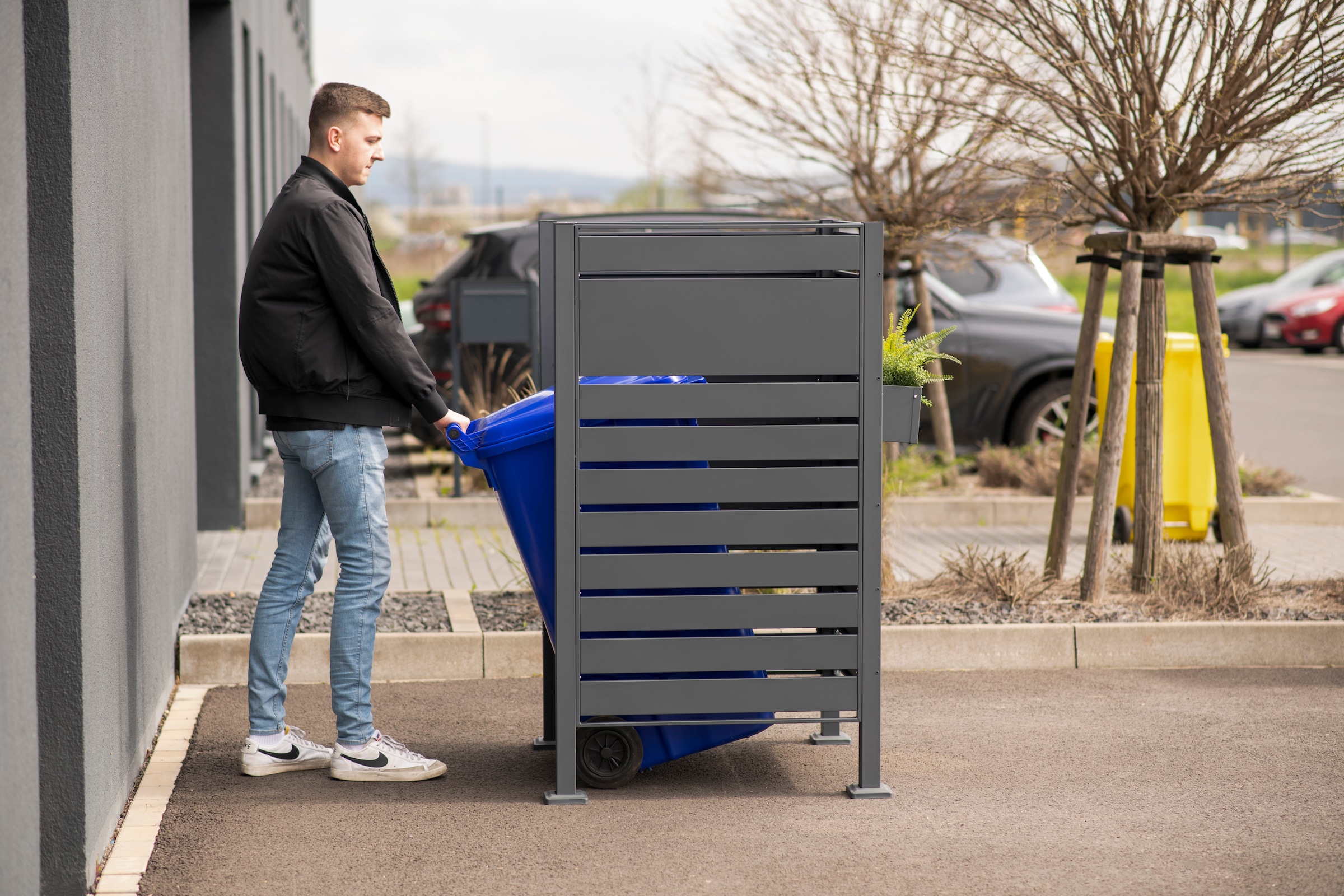 WESTMANN Mülltonnenbox »Planum«, Mülltonnenverkleidung & Sichtschutz