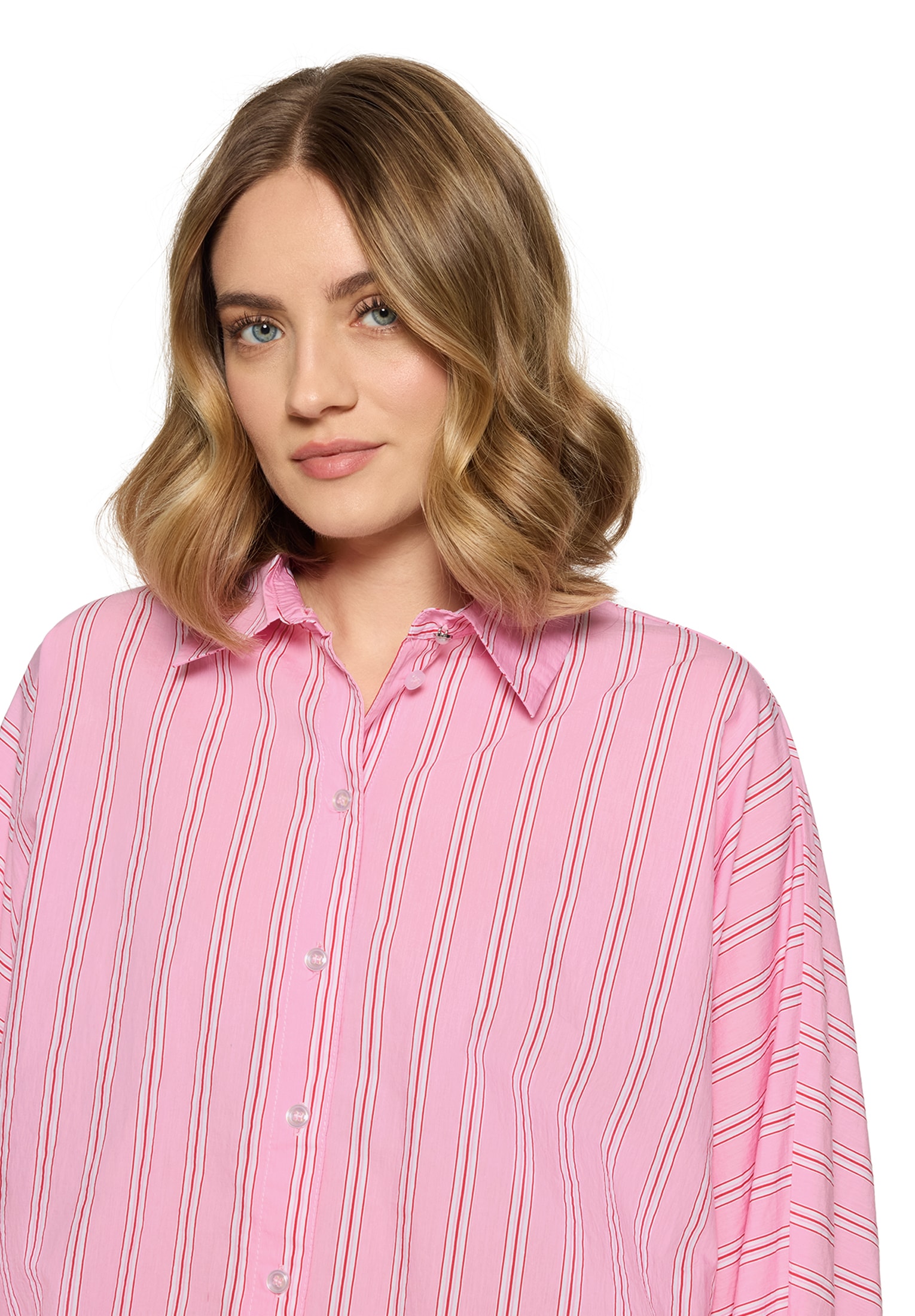 Cartoon Klassische Bluse »Oversize-Bluse mit Streifen«