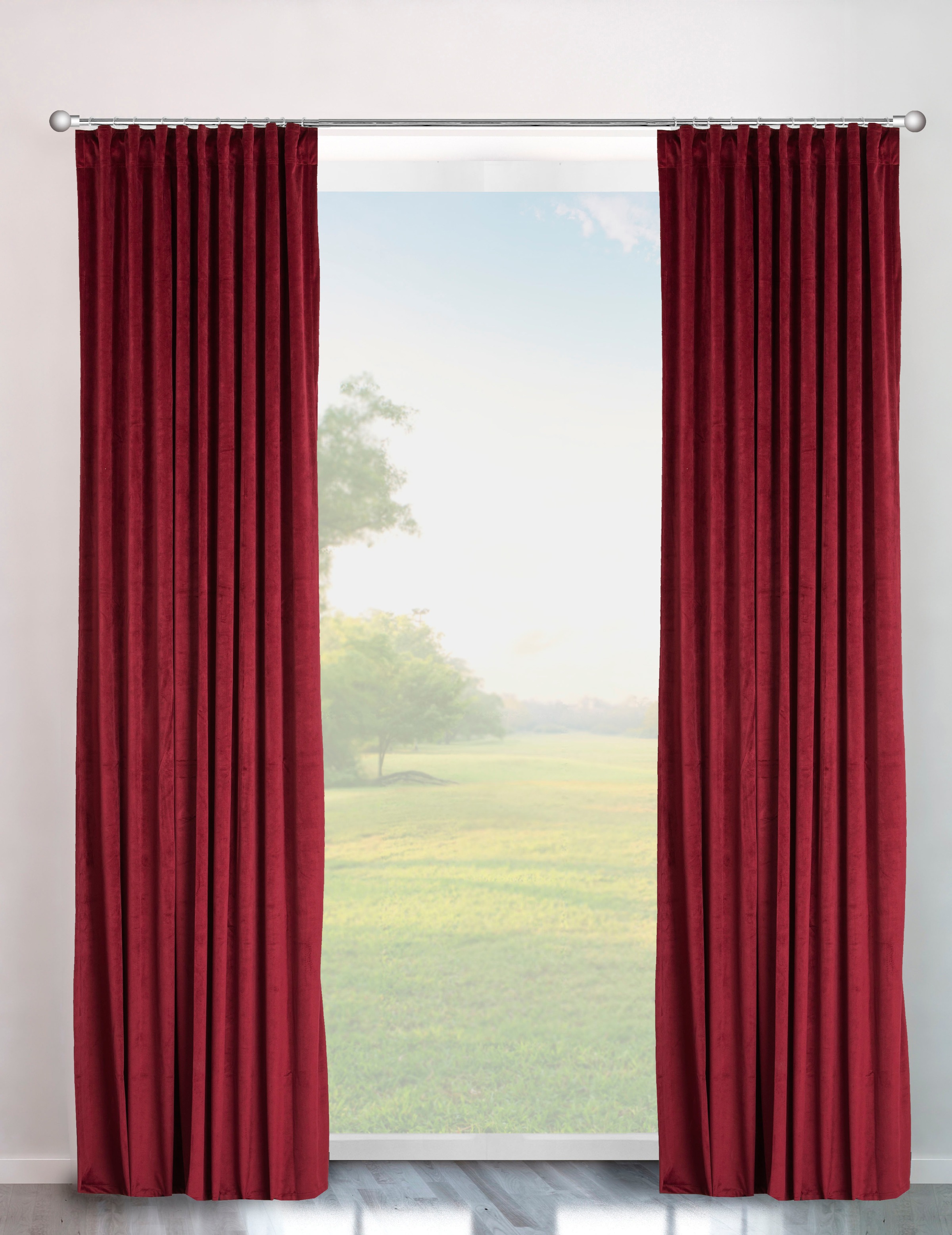 my home Vorhang »Velvet uni«, bestellen Samt bei St.), OTTO (2