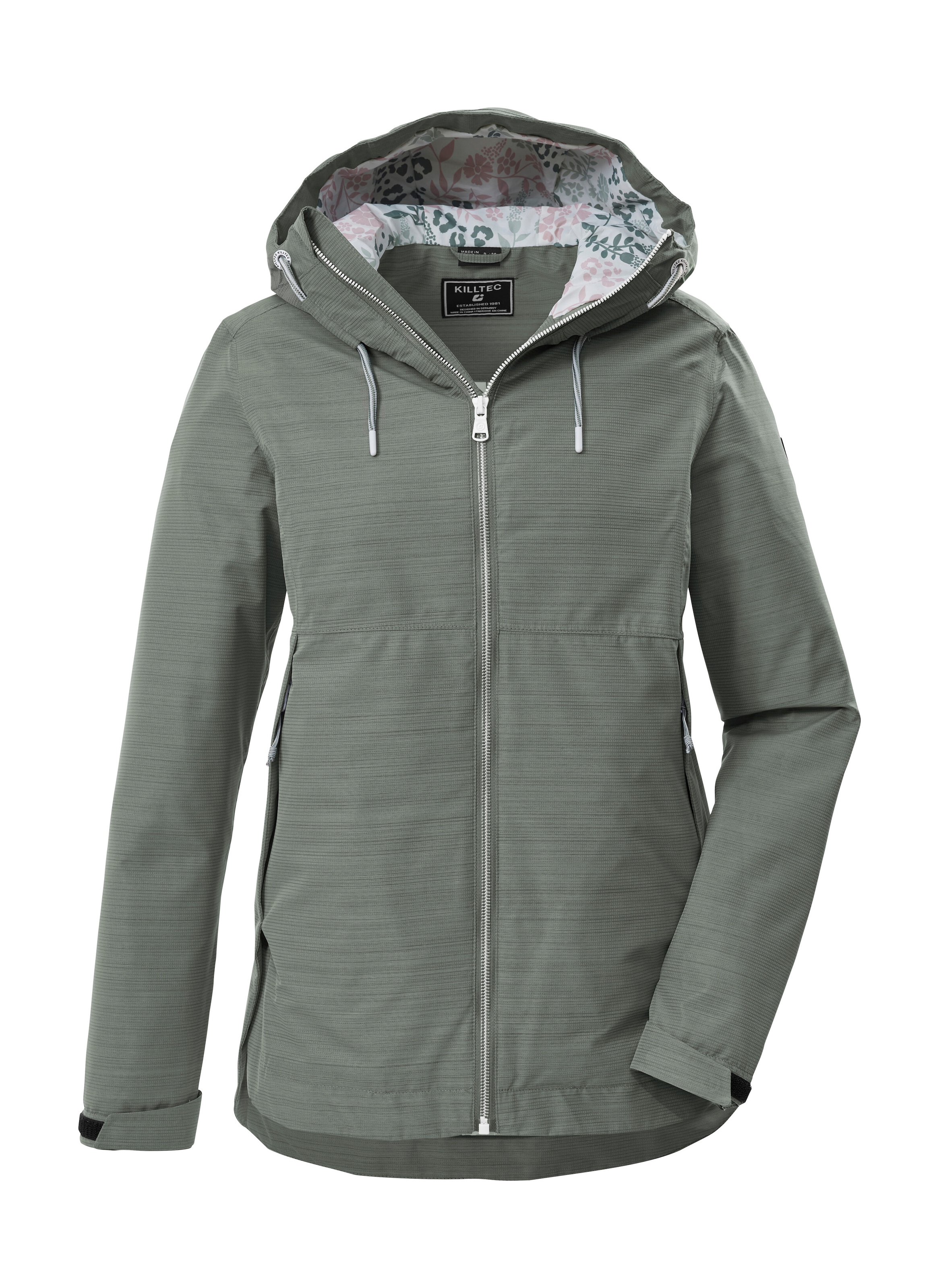 Killtec Funktionsjacke »KOS 62 WMN JCKT« Leichte, wasserdichte Damenjacke mit verstellbarer Kapuze
