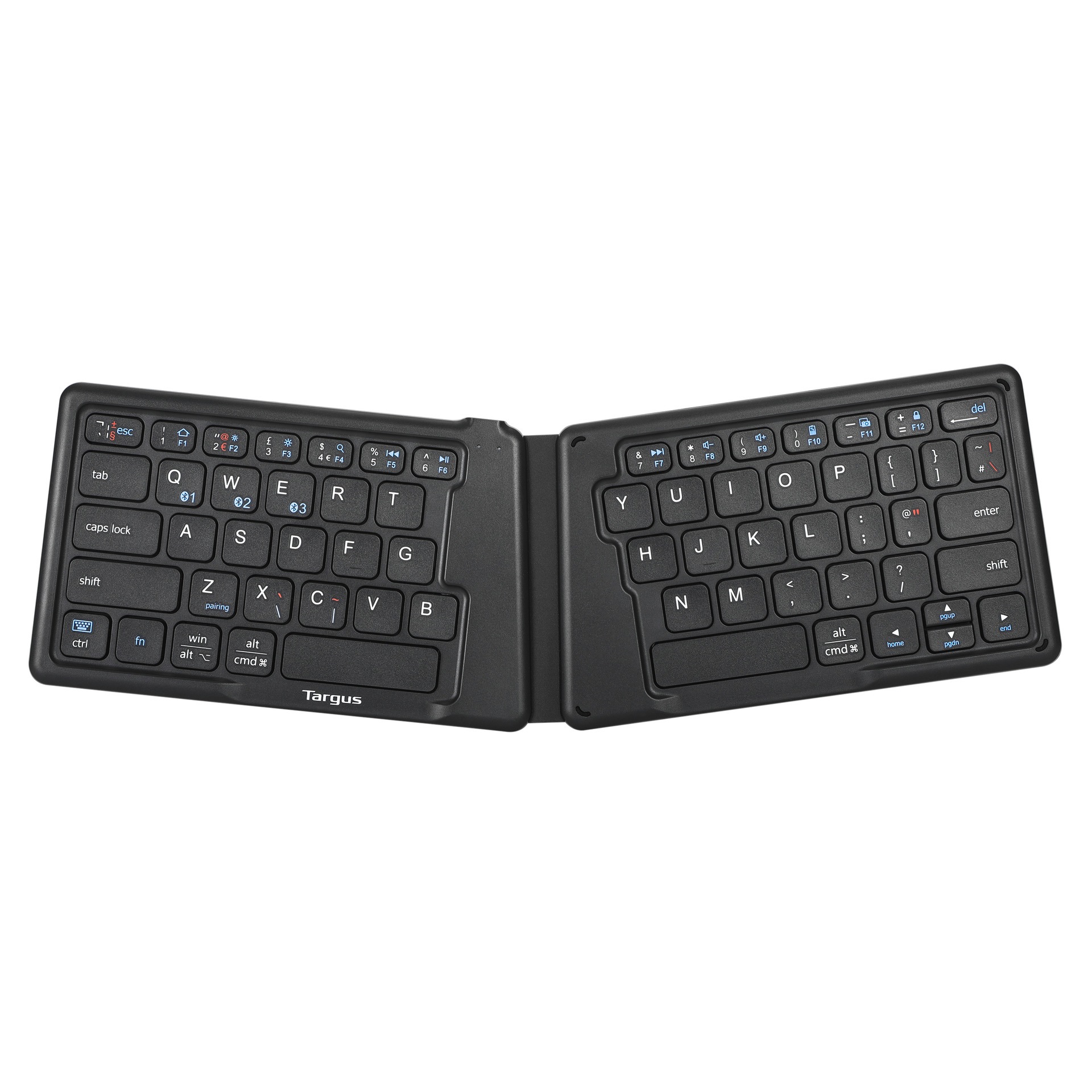 Targus ergonomische Tastatur »Ultra-Compact Ergo Bluetooth-Universal-Keyboard (UK)«, (ergonomische Form)