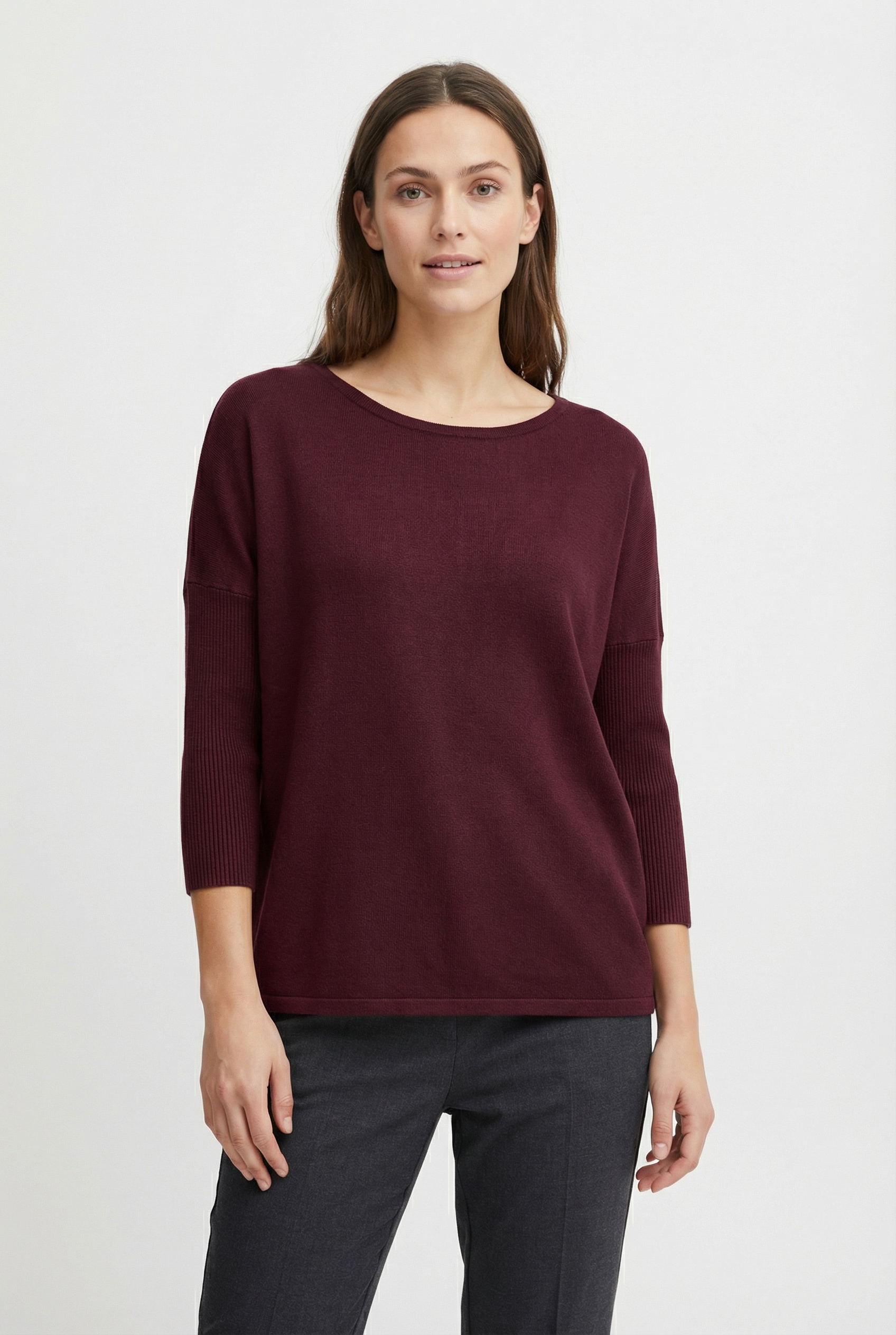 FREEQUENT Strickpullover »FQJONE-PU« mit 3/4 Armen