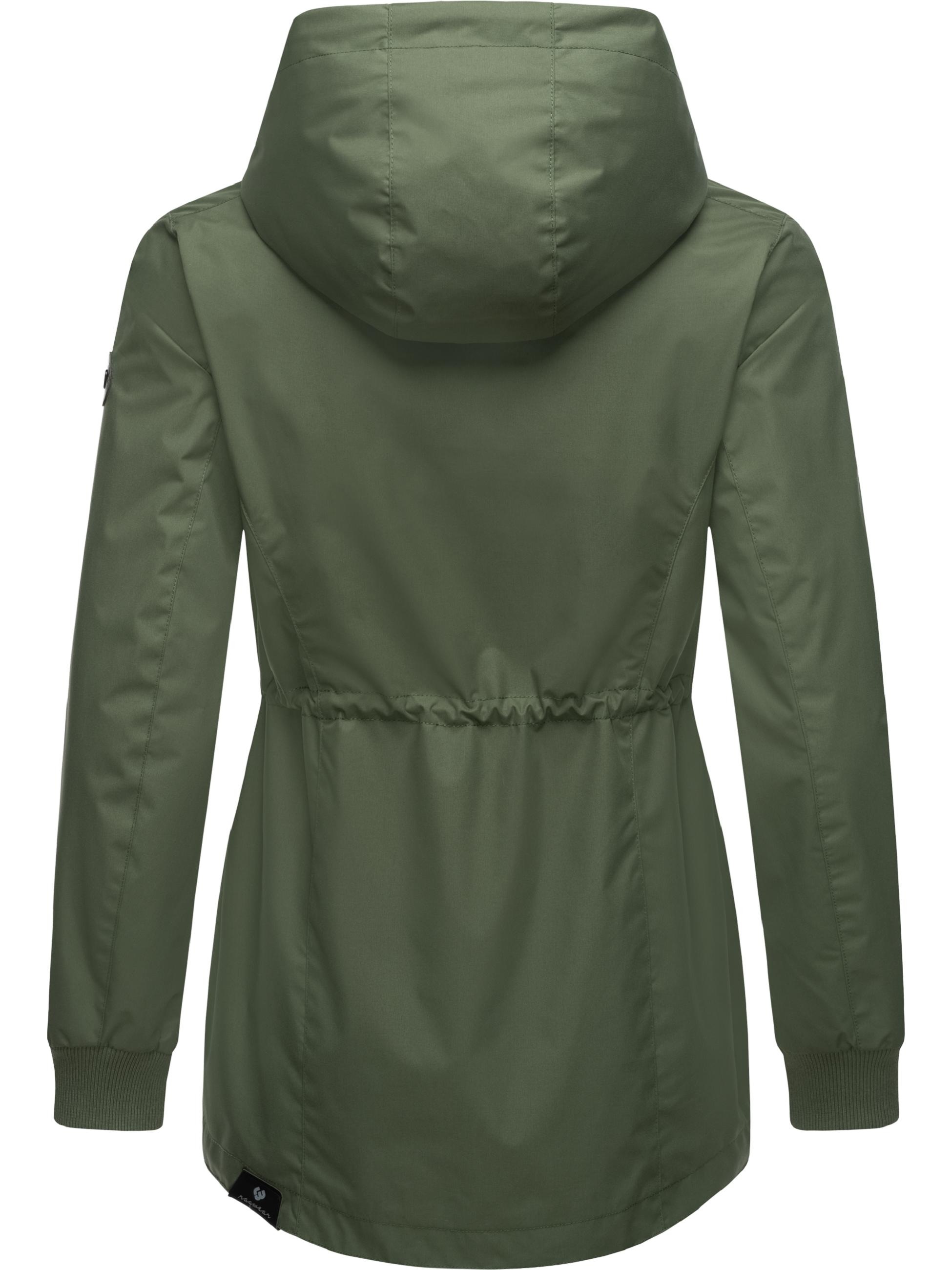 Ragwear Outdoorjacke »Übergangsjacke Dowey A«, mit Kapuze, Wasser- und winddichte Damen Jacke mit Taillenzugband