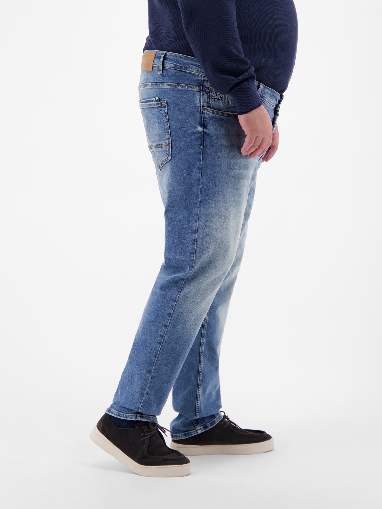 LERROS 5-Pocket-Jeans »Herren Jeans BAXTER in Übergrössen, Straight Leg«