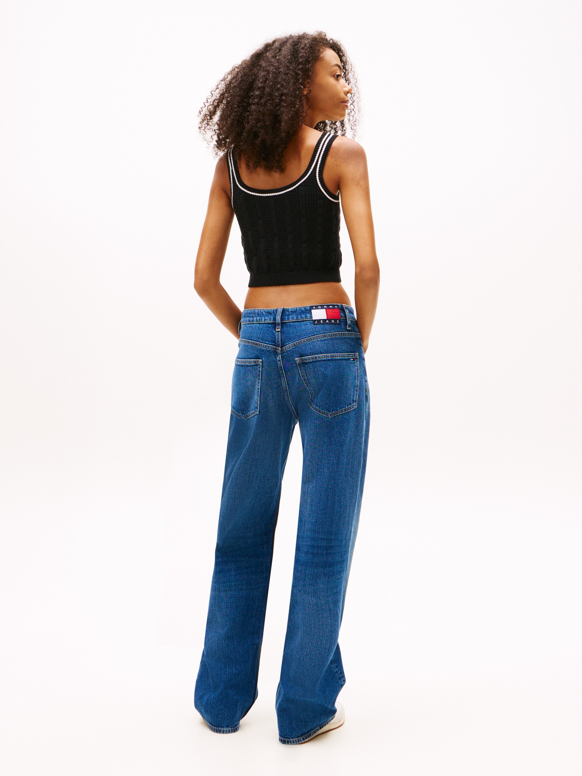 Tommy Jeans Relax-fit-Jeans »MIA MR RLXD STR« in blauer Waschung, mit Hammerschlaufe, Mid Rise