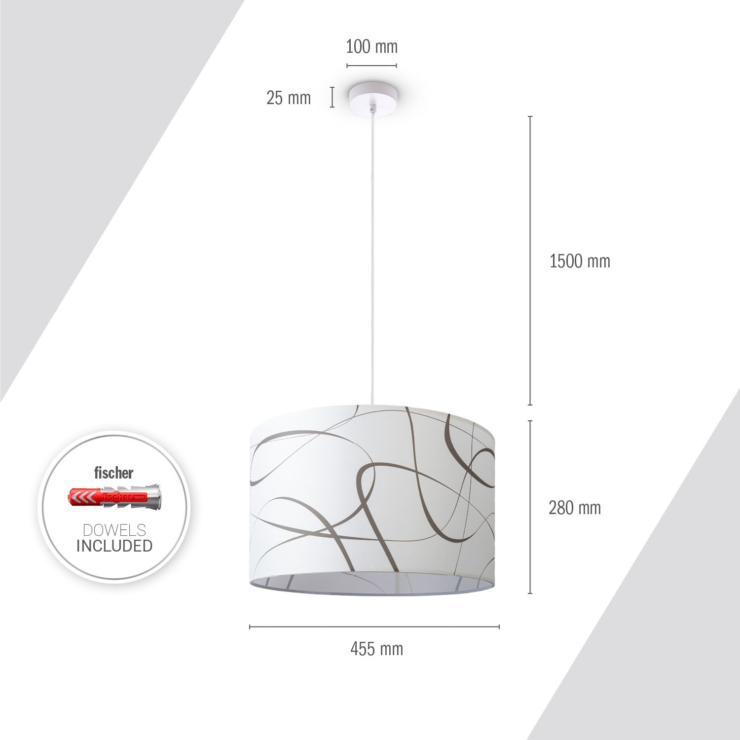 Paco Home Pendelleuchte »Hugo Tribal«, Leuchtmittel E27 | ohne Leuchtmittel, Pendelleuchte Esszimmer Vintage Wohnzimmerlampe Modern Retro