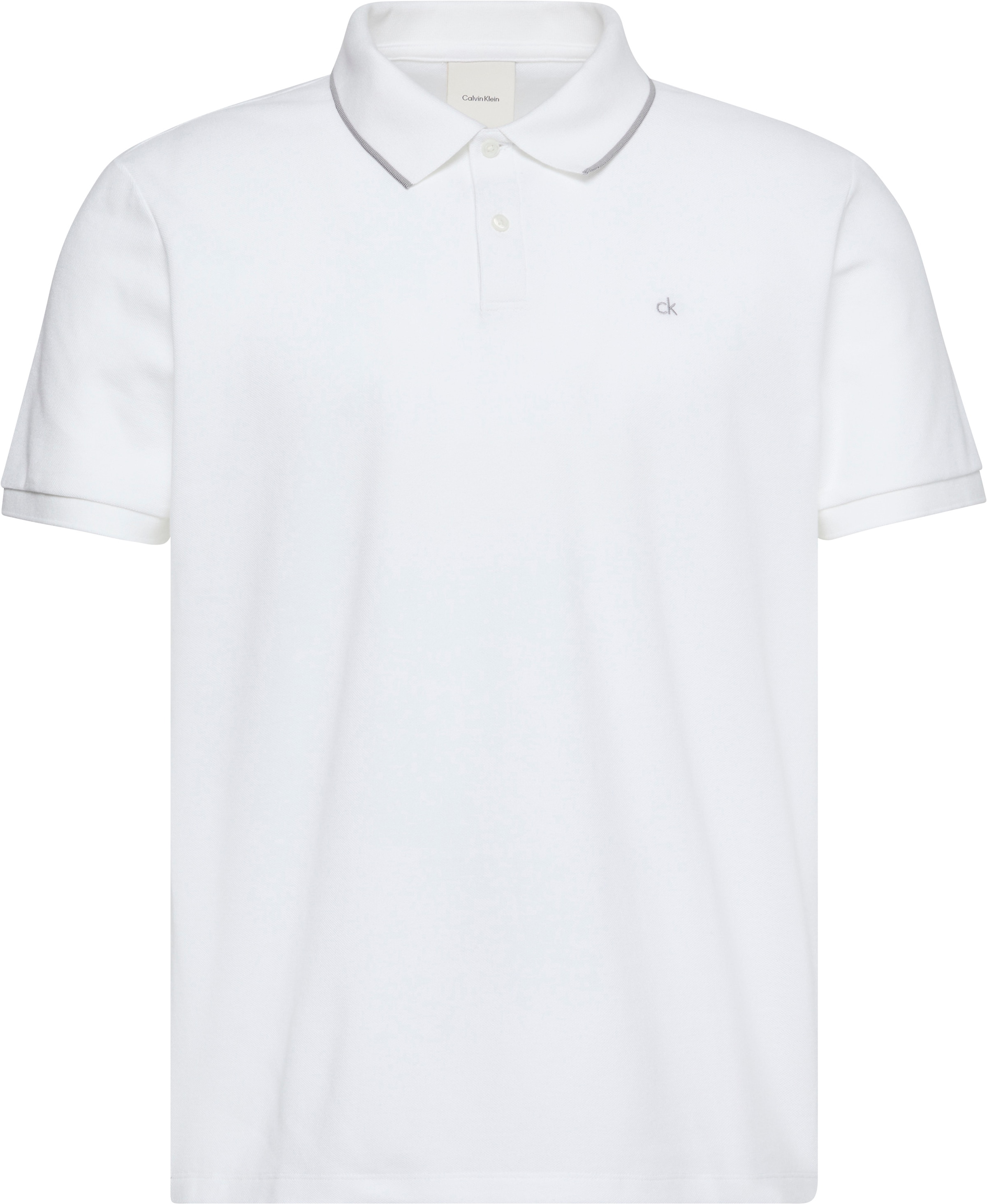 Calvin Klein Poloshirt »SS RFND PQ TPPD CLSS«, Mit Rundhalsausschnitt