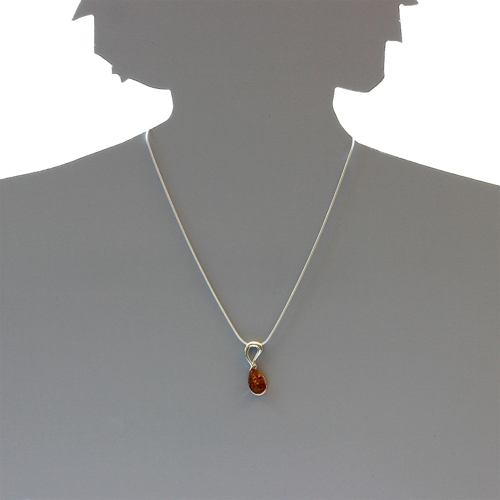 OSTSEE-SCHMUCK Kette mit Anhänger »- Milly - Silber 925/000 - Bernstein«