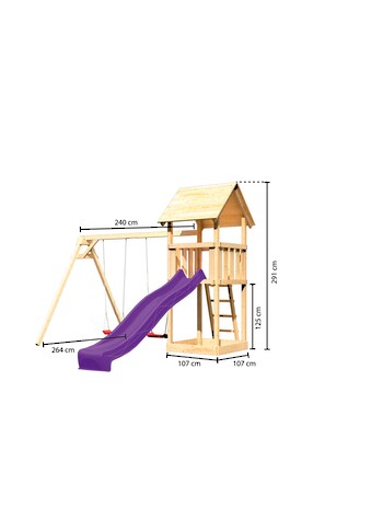 ABUKI Spielturm »Rosie«, BxTxH: 347x264x291 cm kaufen