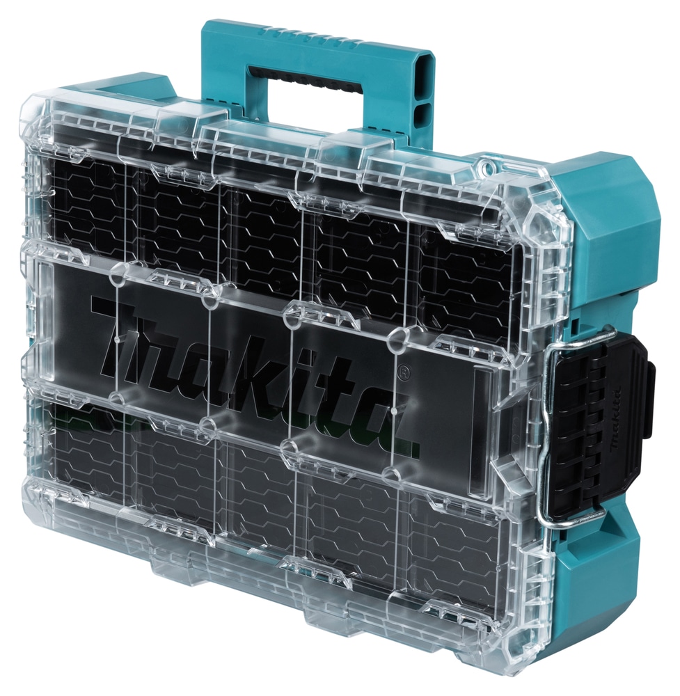 Makita Werkzeugbox »MAKTRAK  Organizer-Behälter, tief M »P-91045« max. 22,7 kg, 18,41L, 11« Effizientes Be- und Entladen mit dem MAKTRAK Koffer Sortiment