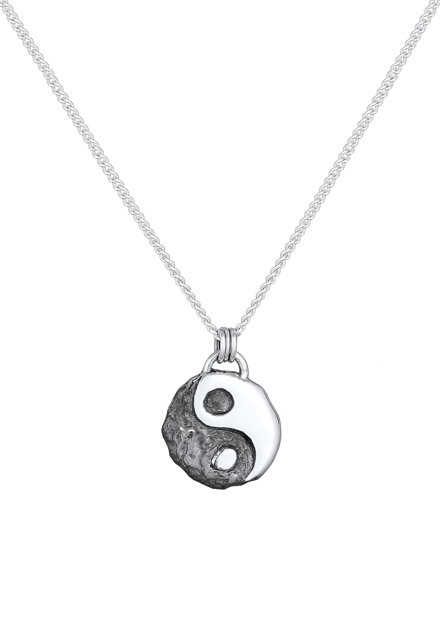 Kuzzoi Silberkette »Halskette Yin Yang Harmonie Freundschaft 925 Silber«