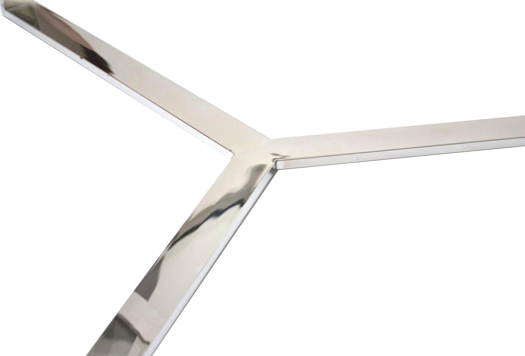 Leonique Couchtisch »Palmer«, Runder Couchtisch, Silber, Chrom, Glasplatte, Gestell, 90x90x40