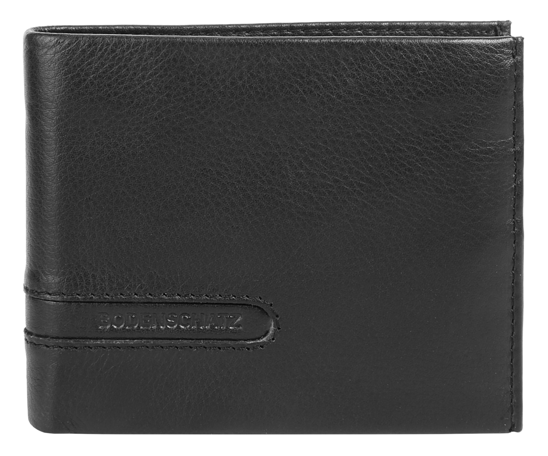 Bodenschatz Herren Geldbörse echt Leder in schwarz