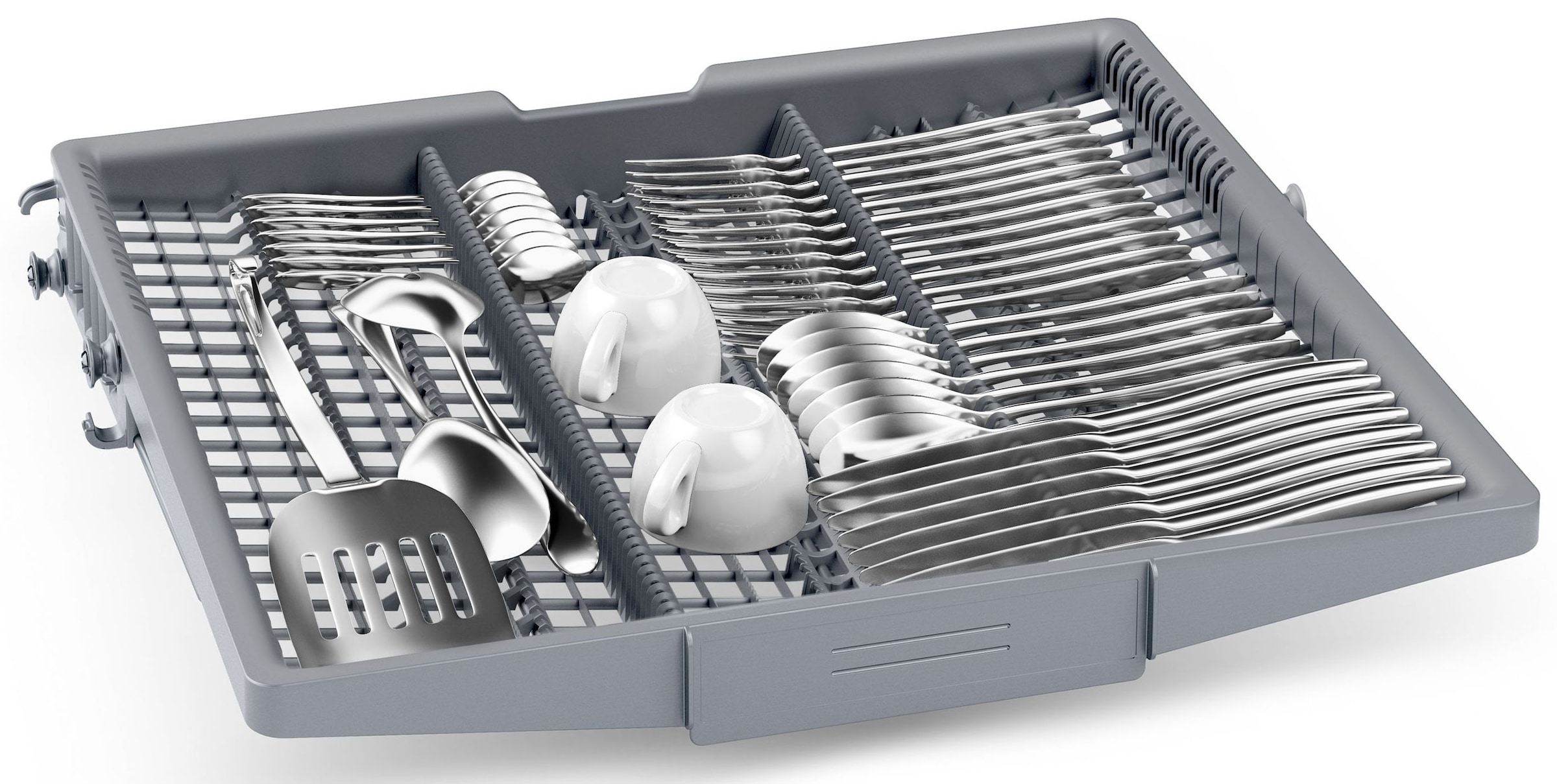 BOSCH vollintegrierbarer Geschirrspüler Serie 6 »SMV6ZCX16E« 14 Maßgedecke Hervorragendes Perfect Dry & flexible, leicht laufende Max Flex Körbe