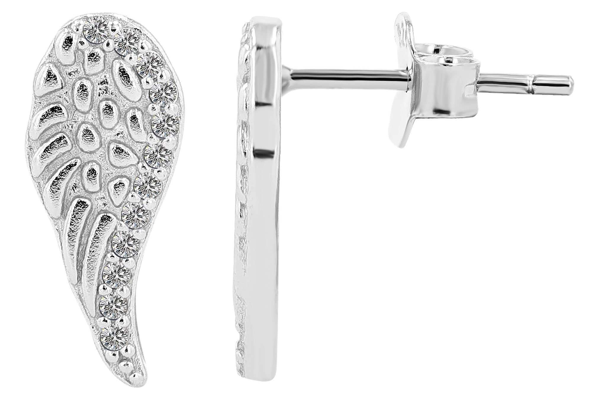 Adelia´s Paar Ohrstecker »Damen Ohrringe ¿ Ohrstecker Flügel aus 925 Silber«