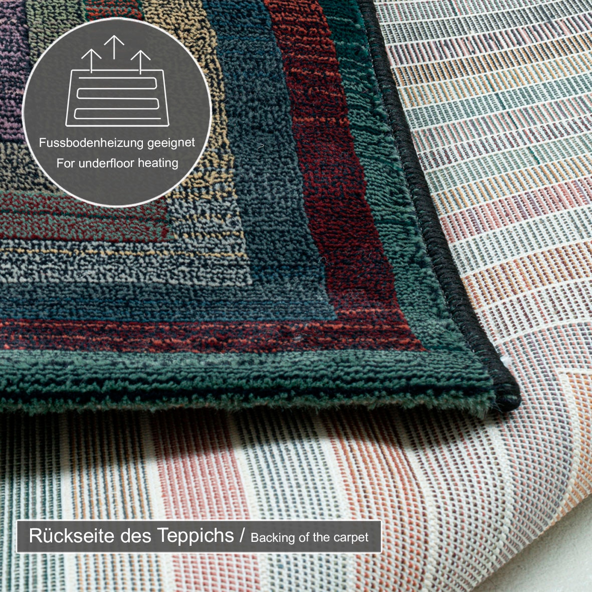 THEKO Teppich »Gabiro 001« rechteckig 10 mm Höhe gewebt, modernes Design, auch als Läufer