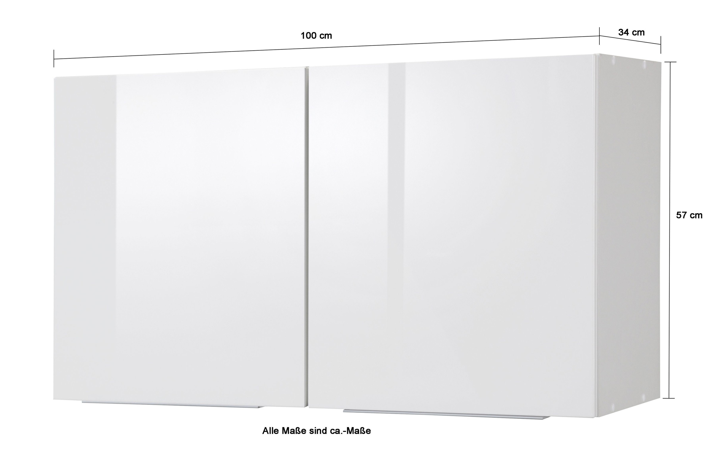 KOCHSTATION Hängeschrank »KS-Brindisi« 100 cm breit, 2 Türen
