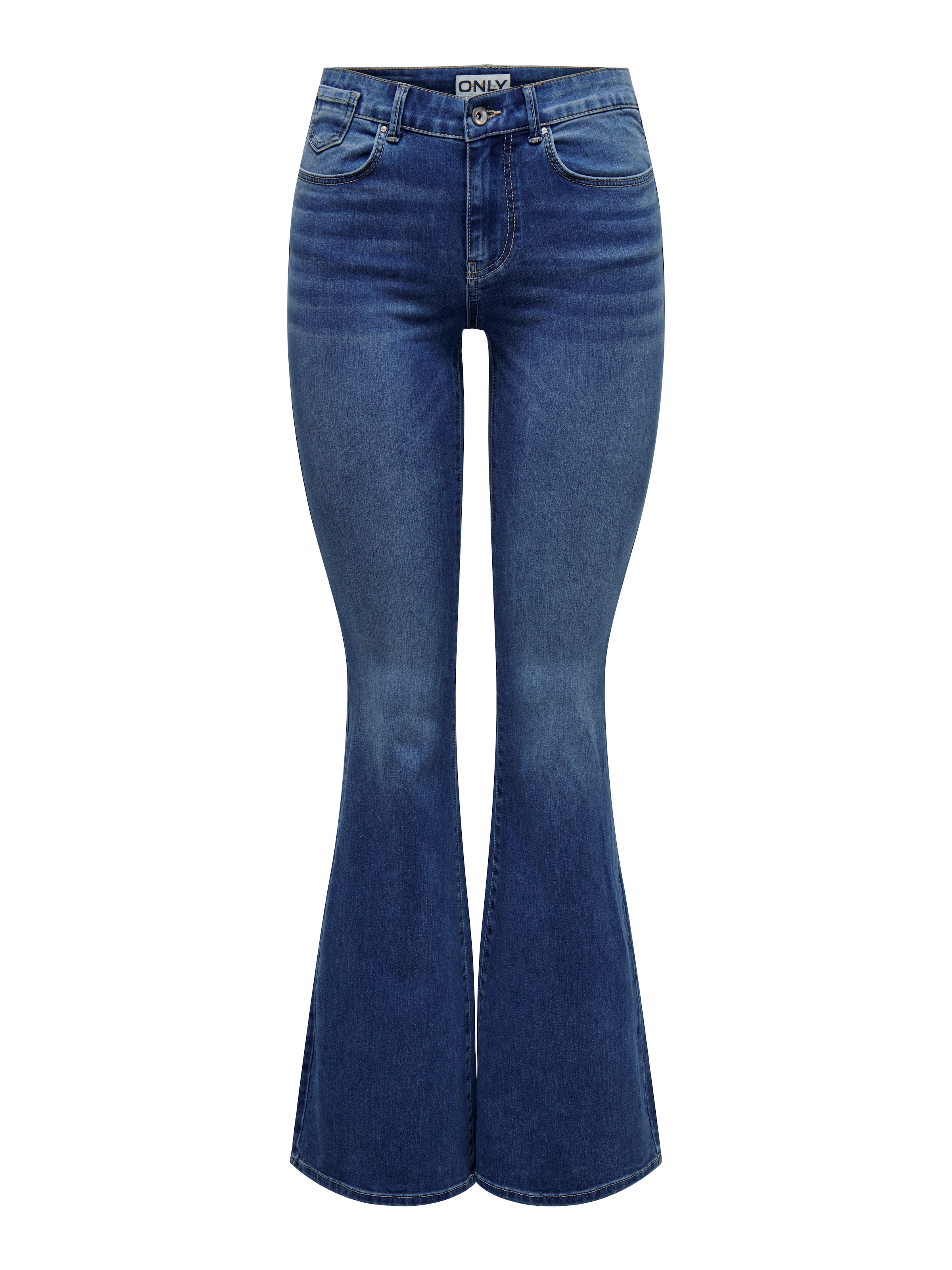 ONLY Bootcut-Jeans »ONLREESE REG RETRO FLARED DNM BOX« Materialmix, bootcut fit