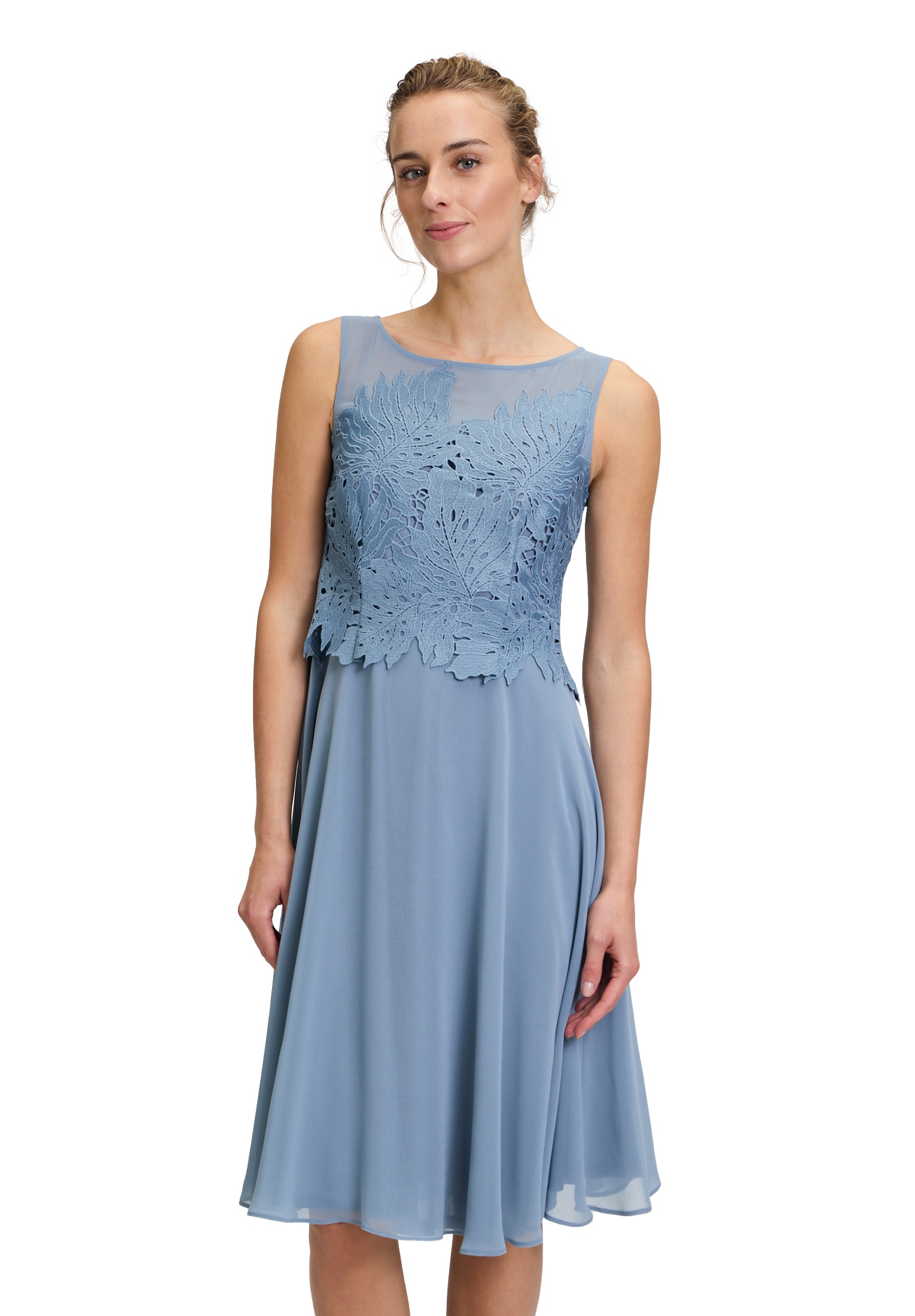 Vera Mont Chiffonkleid »Chiffonkleid mit Stickerei«