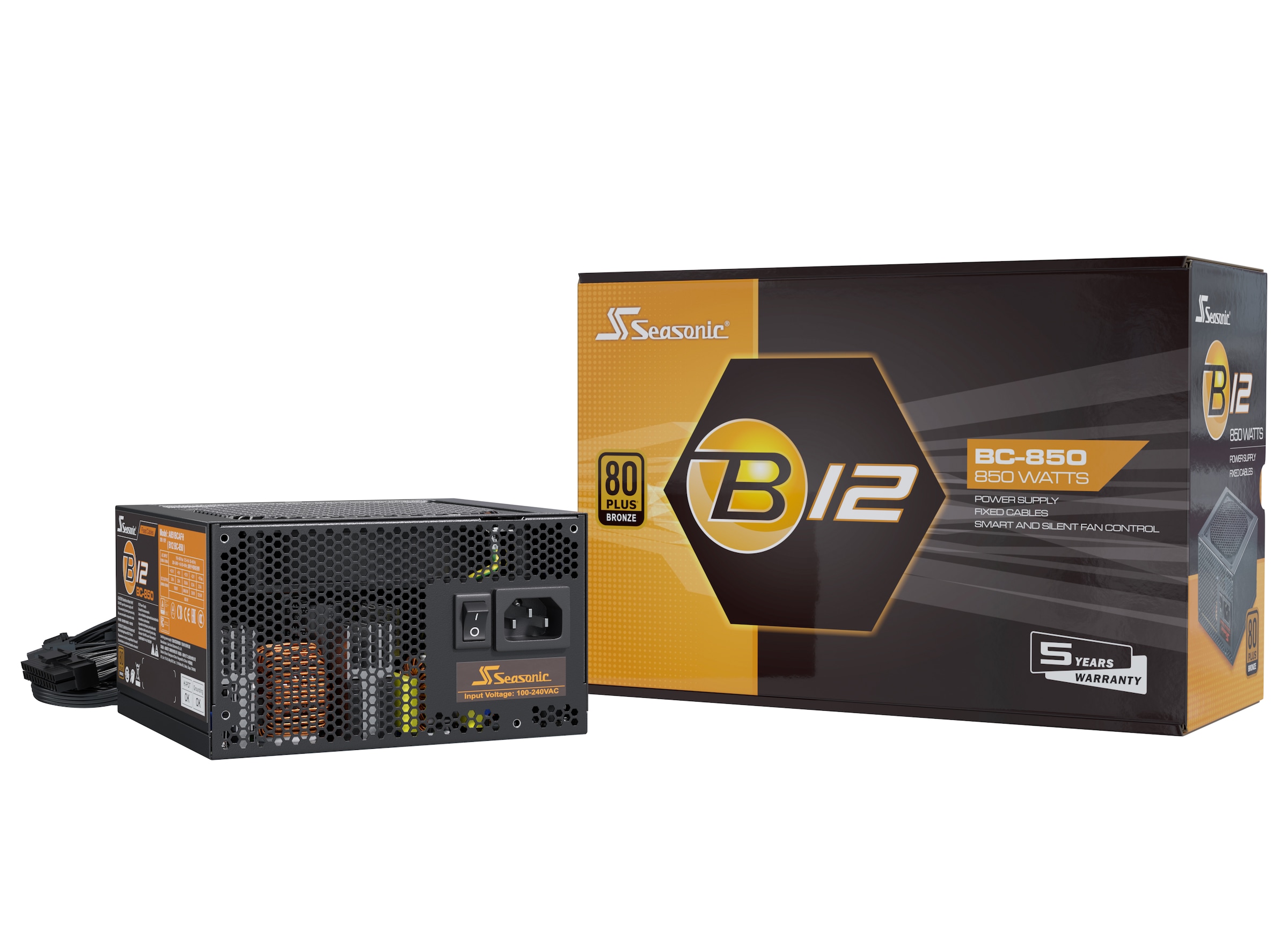 Seasonic PC-Netzteil »B12-BC-850«, (1 St.), 80+ Bronze