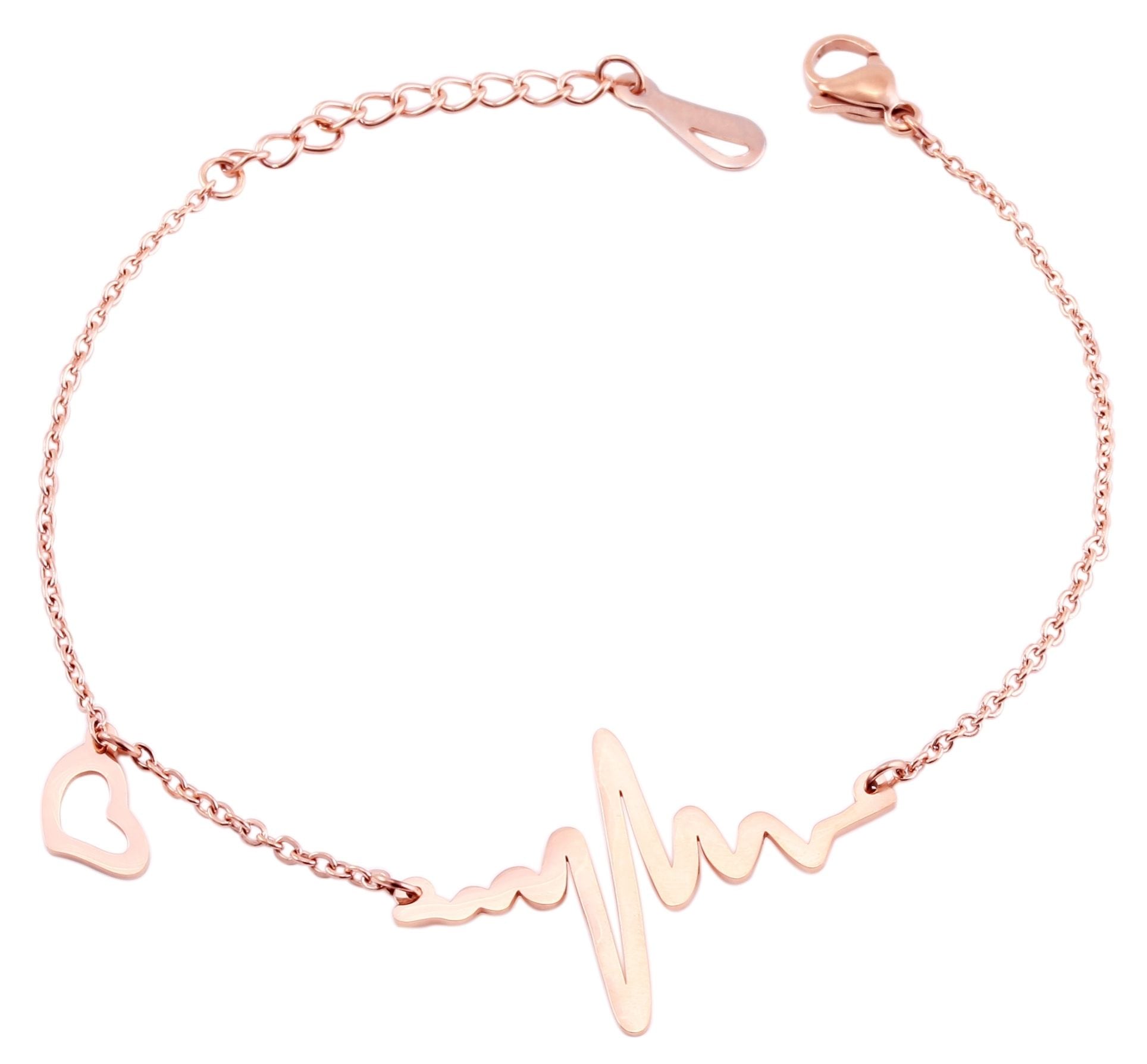 Adelia´s Armband »Damen Armband ¿ Herz aus Edelstahl 17 cm«