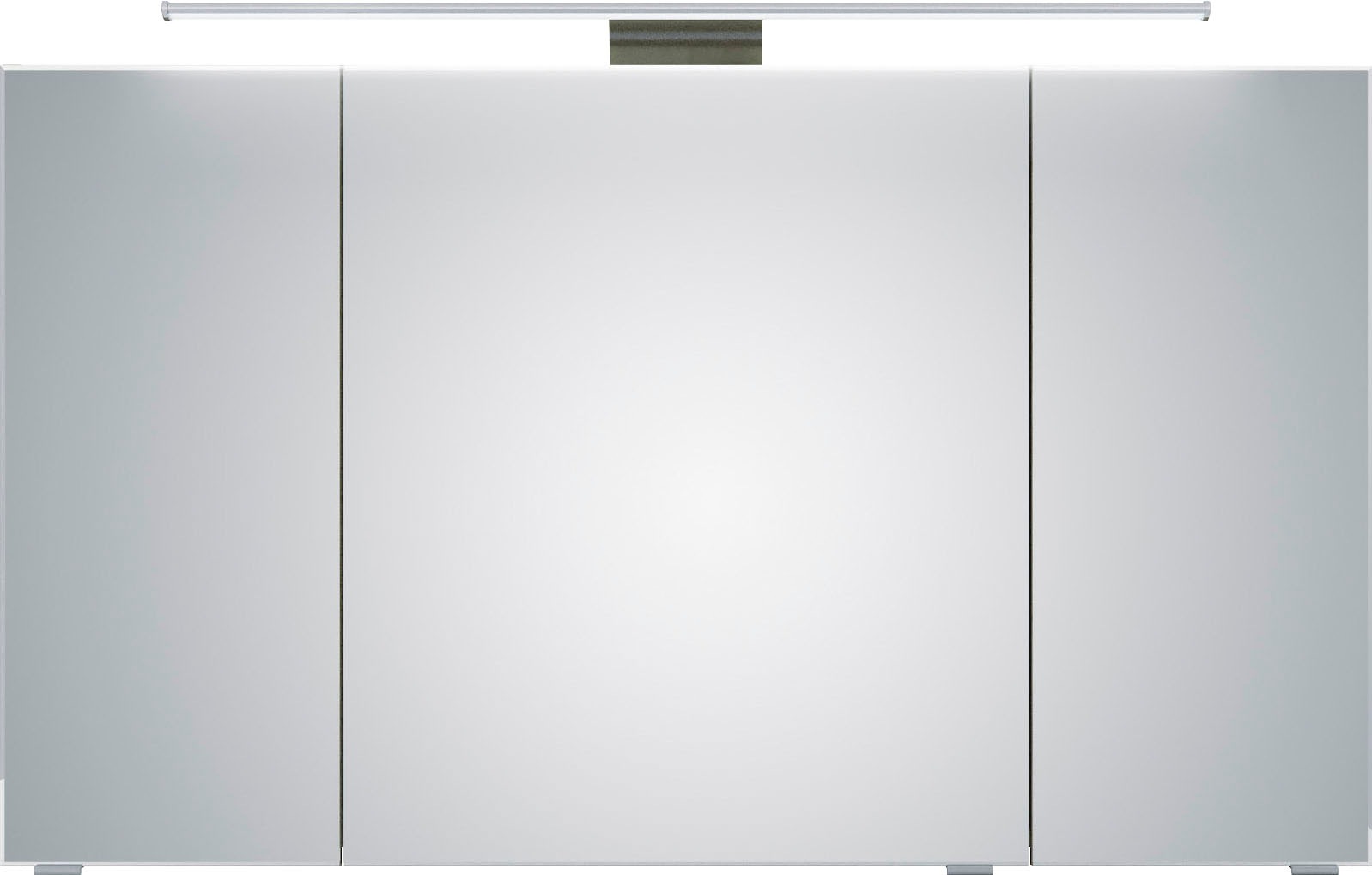 Saphir Badmöbel-Set »6005 Sprint 4-teilig, Keramik-Waschtisch mit LED-Spiegelschrank«, (5 St.), Unterschrank, Midischrank, inkl. Türdämpfer, 5 Türen, 5 Schubladen