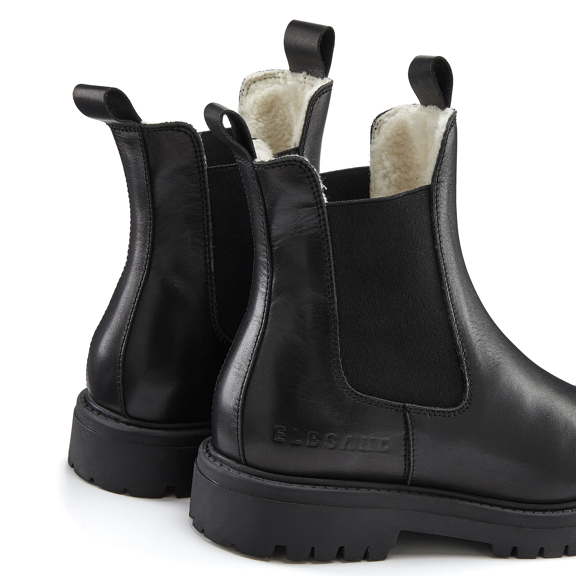 Elbsand Stiefelette »Chelseaboots«, Stiefel, Boots, Winterstiefel, Schlupfstiefel aus Leder mit Warmfutter
