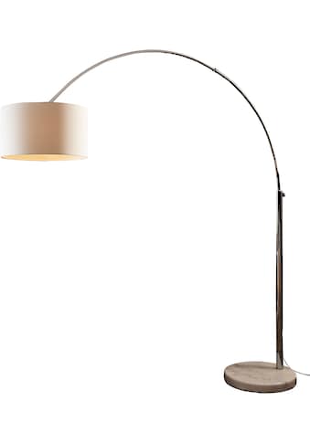 SalesFever Bogenlampe »Peteris«, E27, 1 St., mit Dimmschalter,echter Marmorfuß kaufen