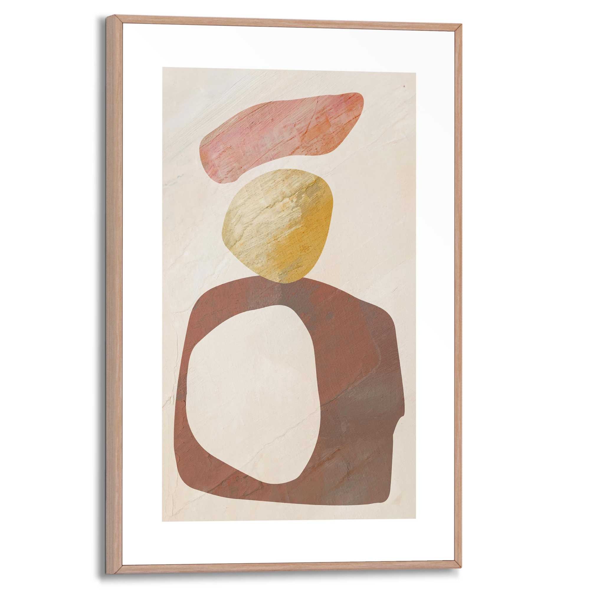 Reinders! Bild mit Rahmen »Watercoloured Stones«