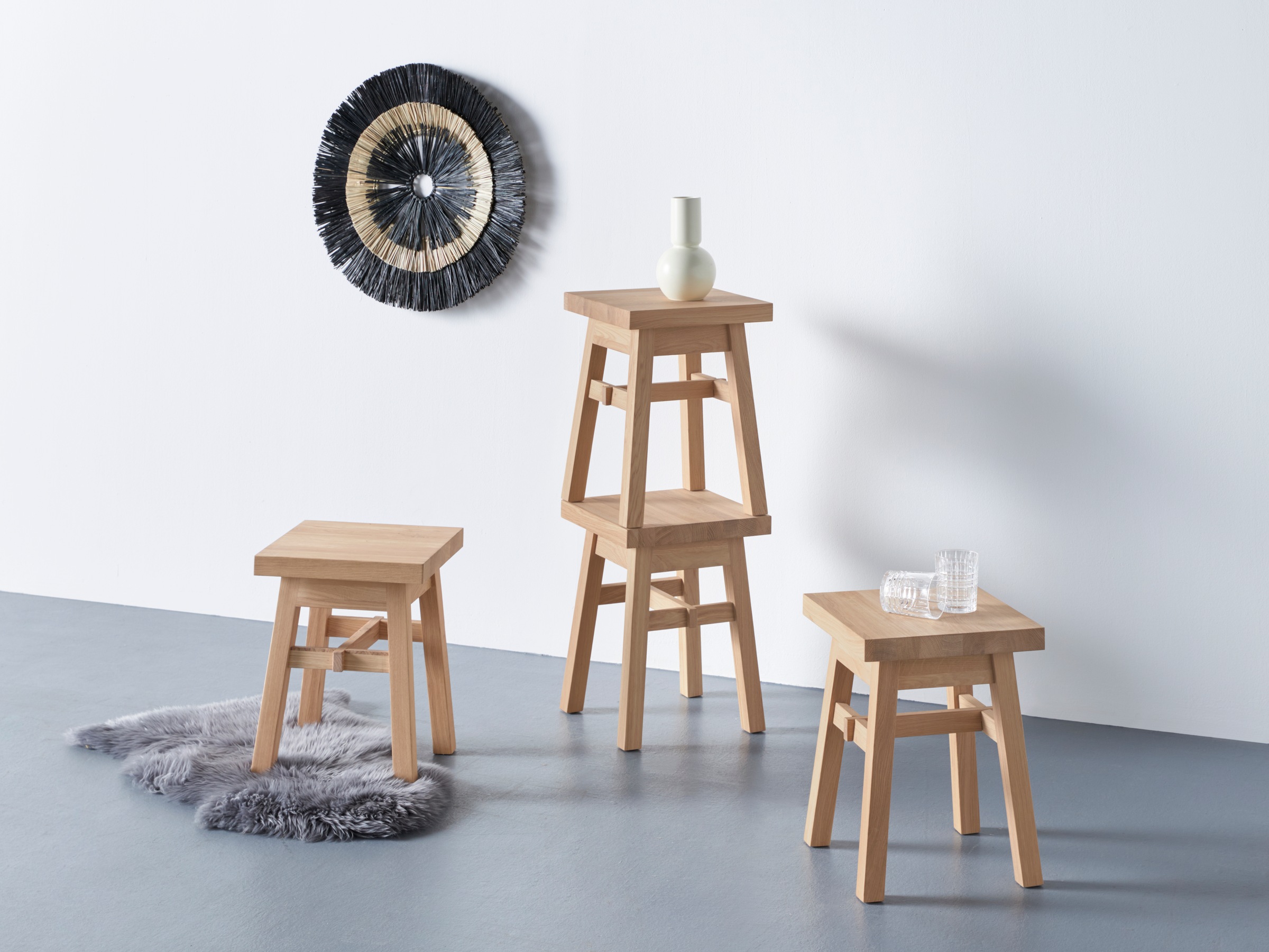 GALA Hocker »Joki«, (Set, 4 St., 4 Hocker im Set) kaufen
