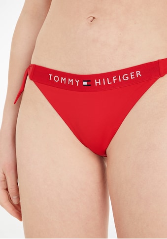 Bikini-Hose »TH SIDE TIE CHEEKY BIKINI«, mit Tommy Hilfiger Logoschriftzug
