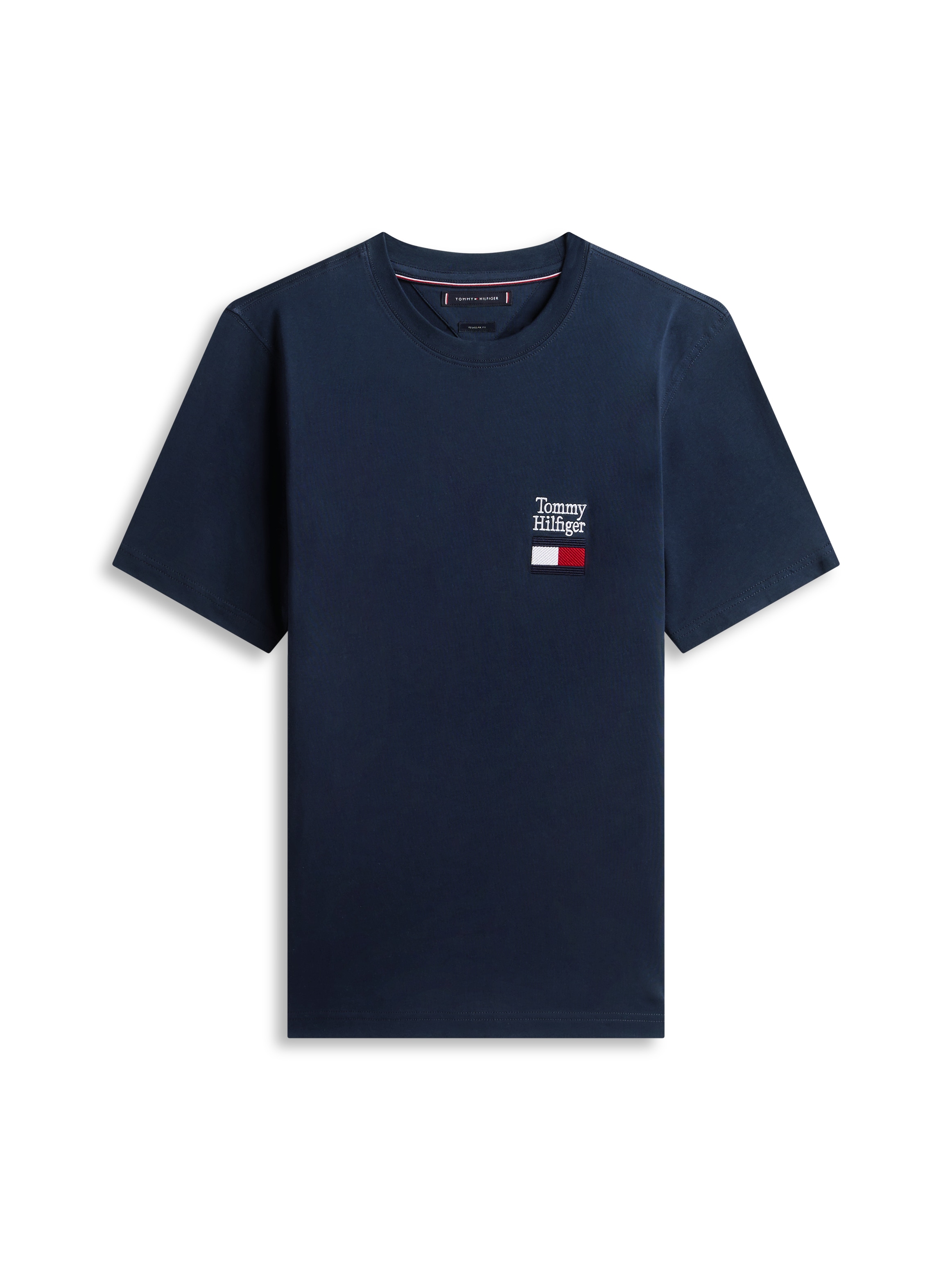 Tommy Hilfiger T-Shirt »BRAND LOVE TEXT STACK« Regular fit mit Rundhalsausschnitt