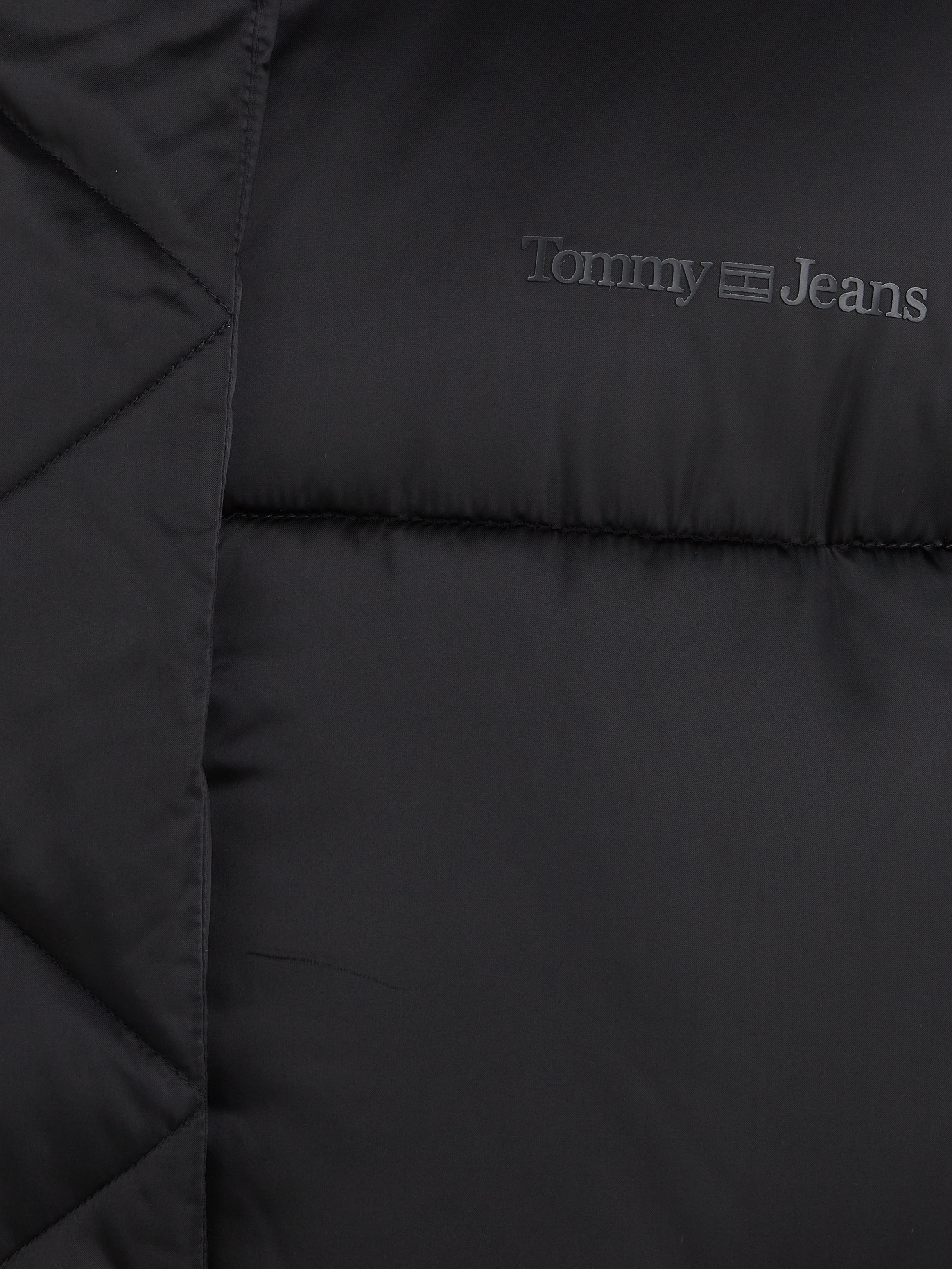 Tommy Jeans Steppjacke »TJW OVR SATIN PUFFER«, mit Kapuze, mit Tommy Jeans Markenlabel