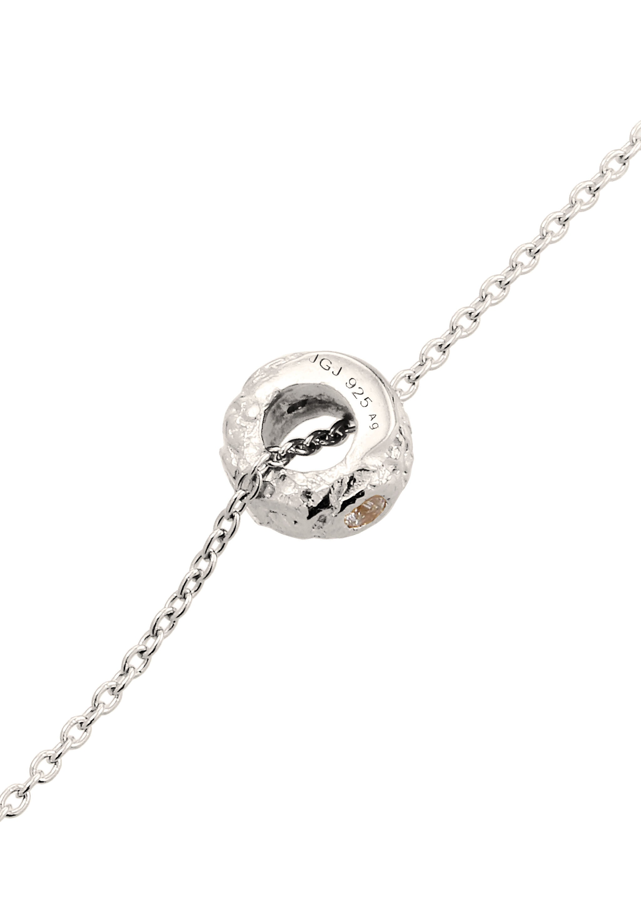 Elli Kette mit Anhänger »Halskette Rund Zirkonia Weiß 925 Sterling Silber«