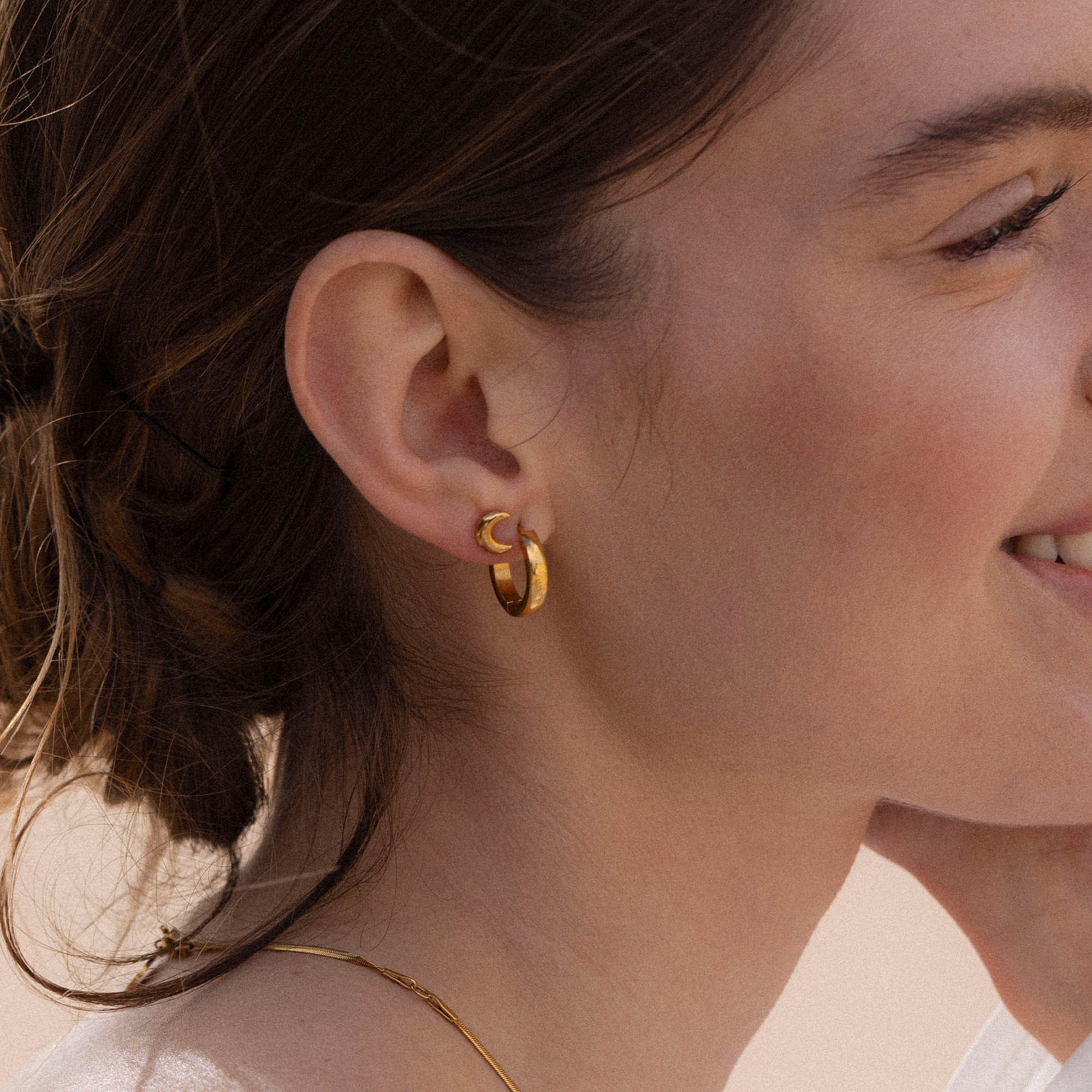 Purelei Single-Ohrstecker »Schmuck Geschenk Piercing Moon, 24131-Piercing-Moon«