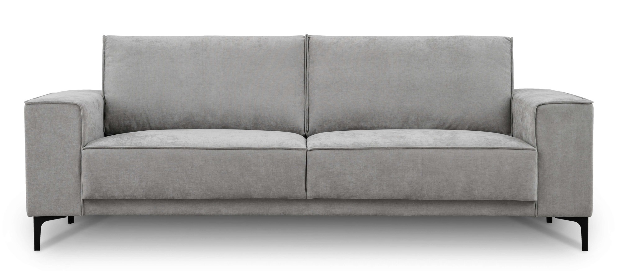 Places of Style 3-Sitzer »3er Sofa Oland, Struktur, Flachgewebe, Luxus-Microfaser, Boucle«, 224 cm, Wellenunterfederung, Skandi-Design, Metallfüße