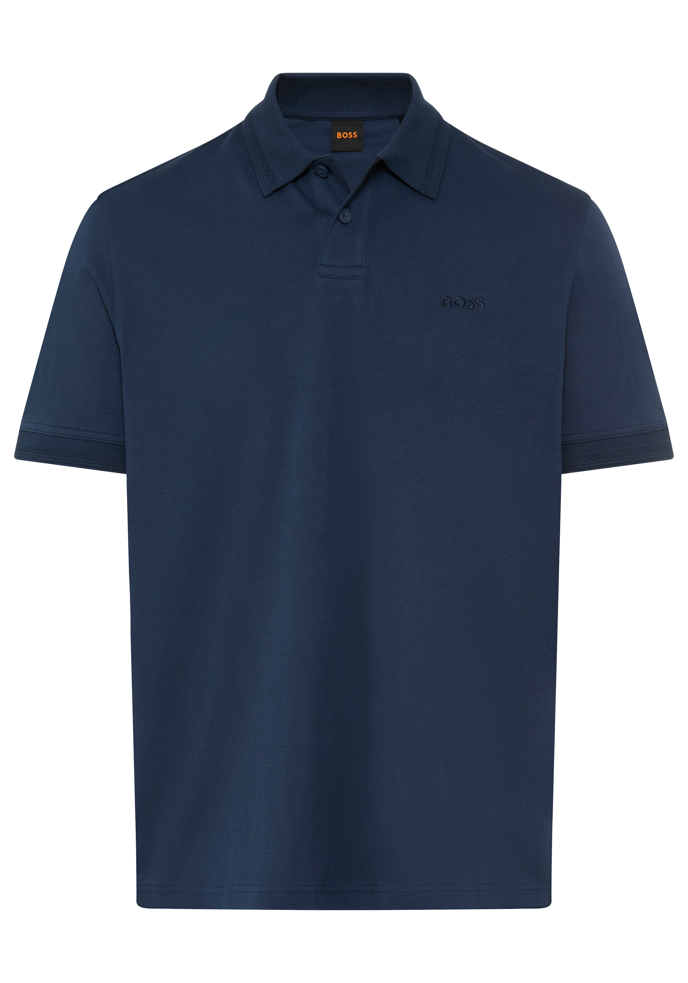 BOSS ORANGE Poloshirt »Pe Interlock« aus Baumwoll-Piqué mit Logo-Print Regular