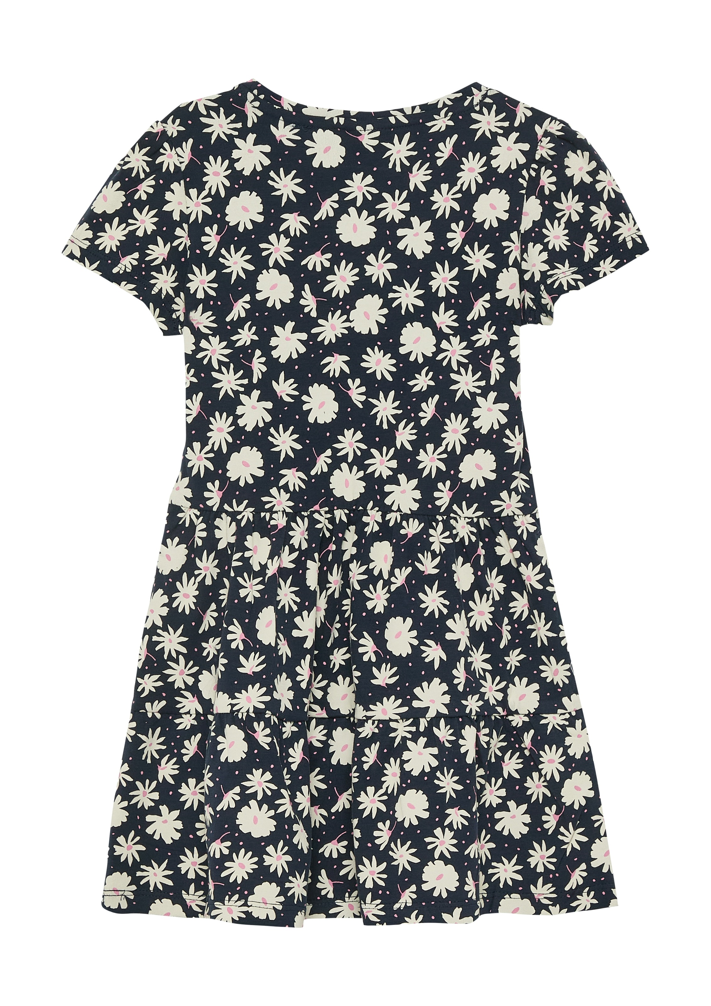 s.Oliver Junior Jerseykleid Stufenkleid mit All-over-Print