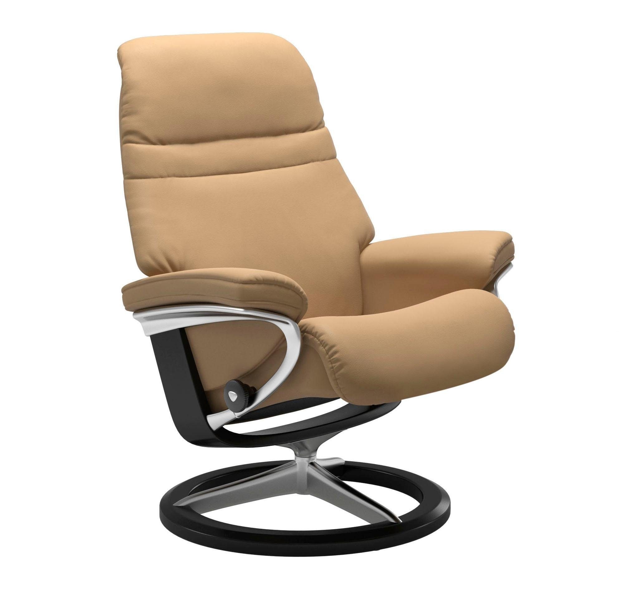 Stressless® Relaxsessel »Sunrise« mit Signature Base, Größe L, Gestell Schwarz, in 2 Bezugsqualitäten lieferbar