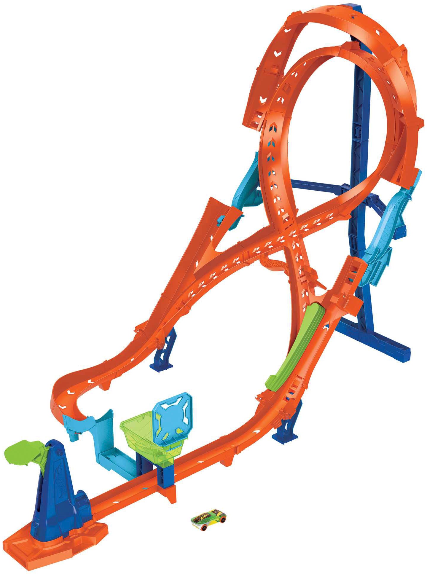 Hot Wheels Autorennbahn »Action Vertikaler 8er-Kurvensprung, inkl. Auto«