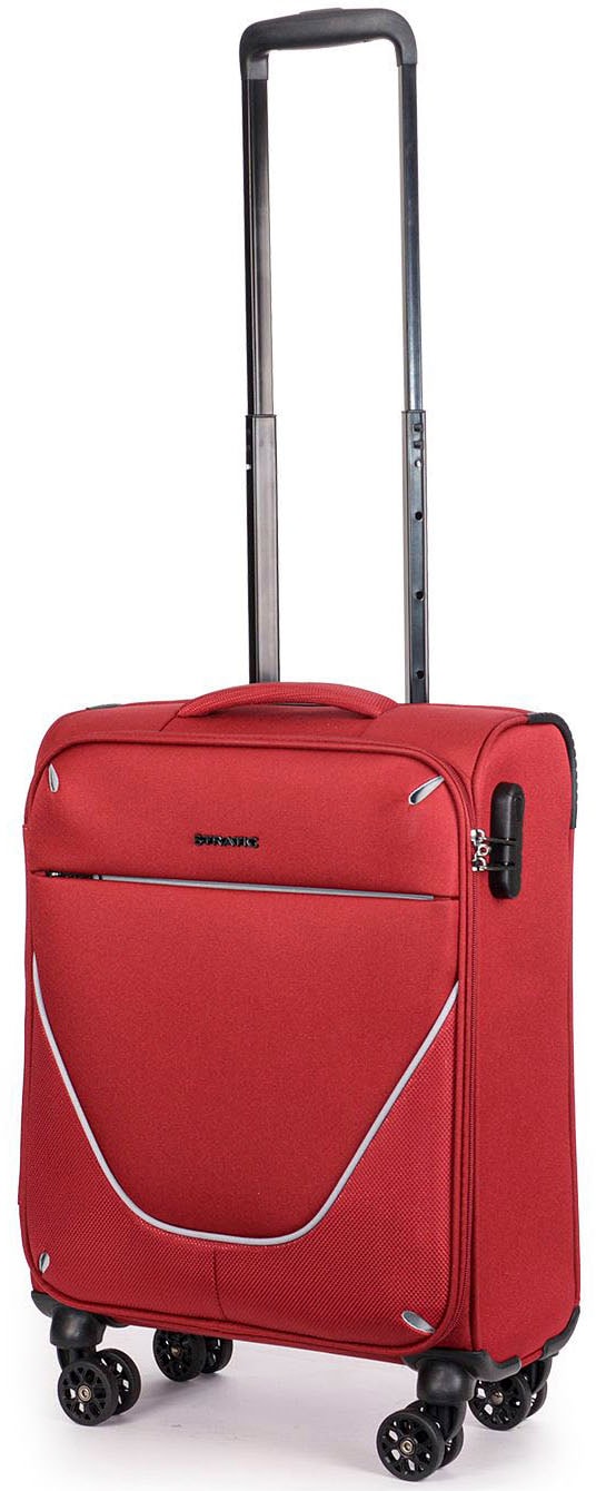 Stratic Weichgepäck-Trolley »Strong S«, 4 Rollen, Handgepäck Reisekoffer Reisegepäck TSA-Schloss