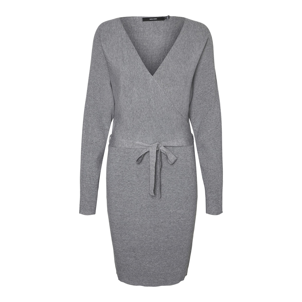 Vero Moda Strickkleid »VMHOLLYREM LS V-NECK DRESS GA NOOS«