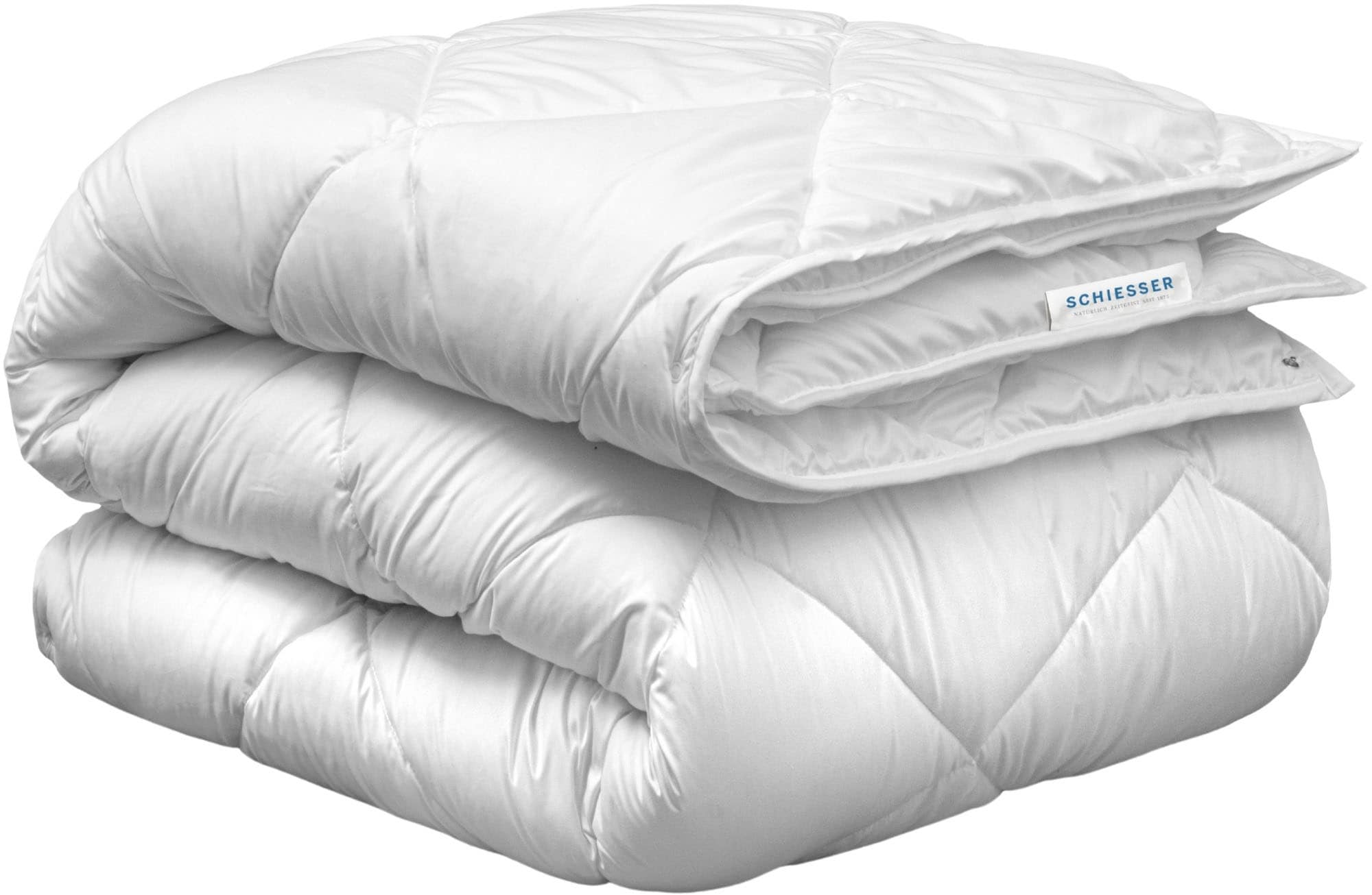 Schiesser 4-Jahreszeitenbett »Lykke - 2 zusammenknöpfbare Steppdecken für Sommer und Winter« 4-Jahreszeiten 1 Stk. tlg. STANDARD 100 by OEKO-TEX® zertifiziert