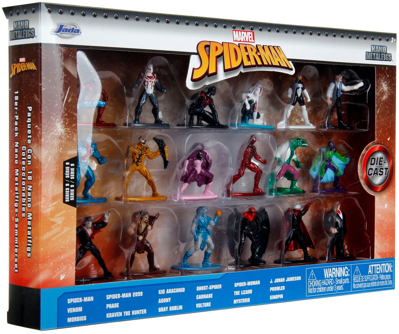 JADA Spielfigur »Marvel, Spiderman, Multi Pack Nano Metalfigs, Serie 9«, DIE-CAST