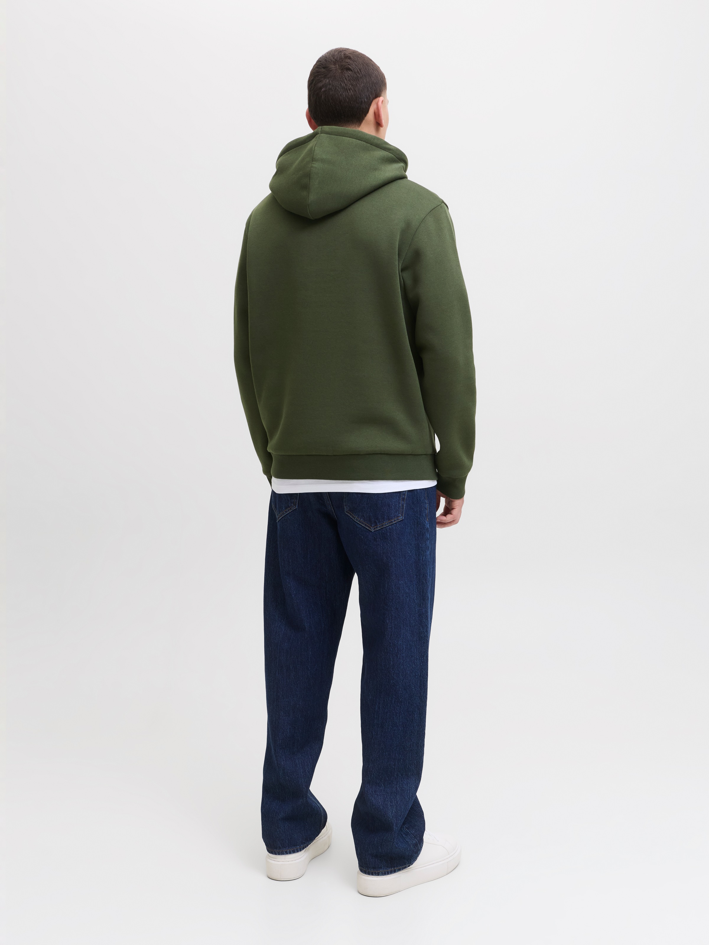 Jack & Jones Kapuzensweatshirt »JJEBRADLEY SWEAT HOOD NOOS«, mit Känguru Tasche