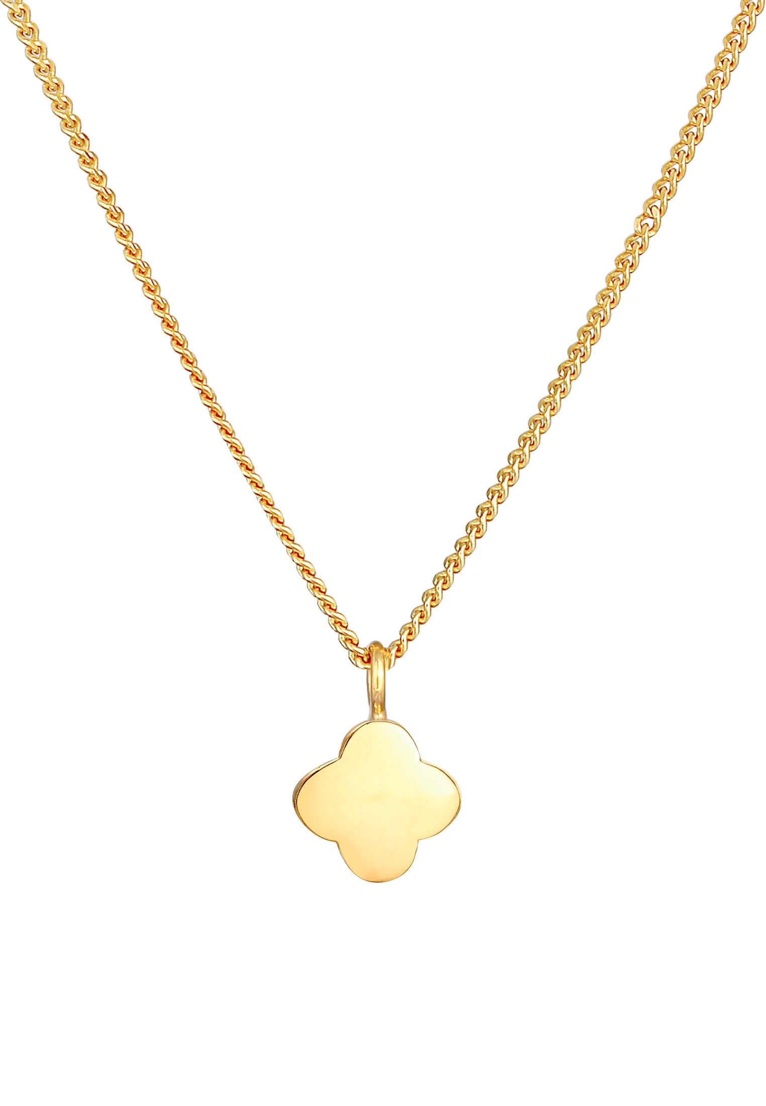 Elli Kette mit Anhänger »Halskette Kleeblatt Glück Symbol Klassisch 925 Silber«