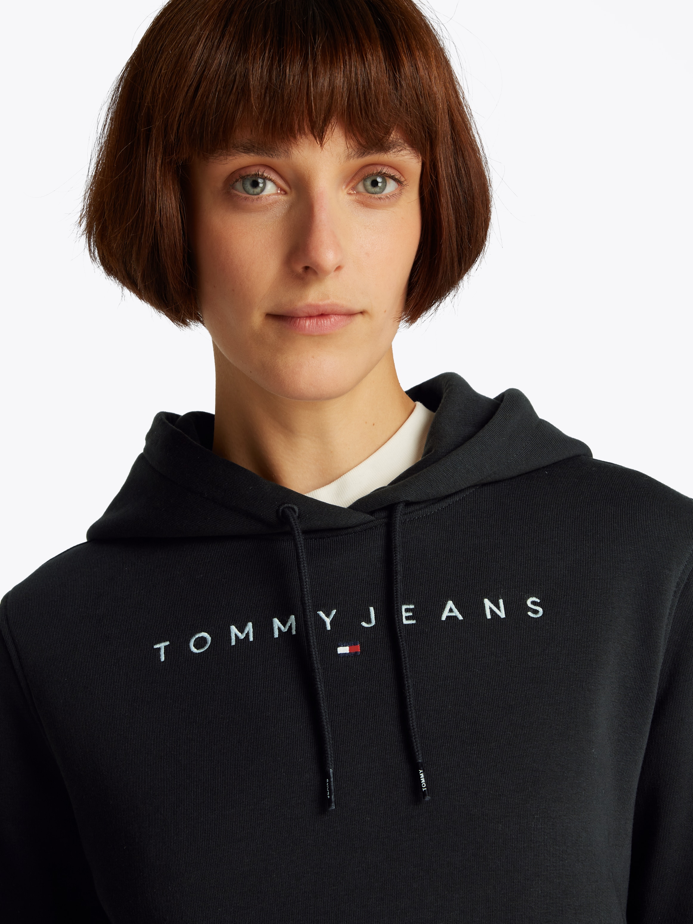 Tommy Jeans Curve Kapuzensweatshirt »TJW REG TONAL LINEAR HOODIE EXT«, in Großen Größen, Kapuze, Logostickerei