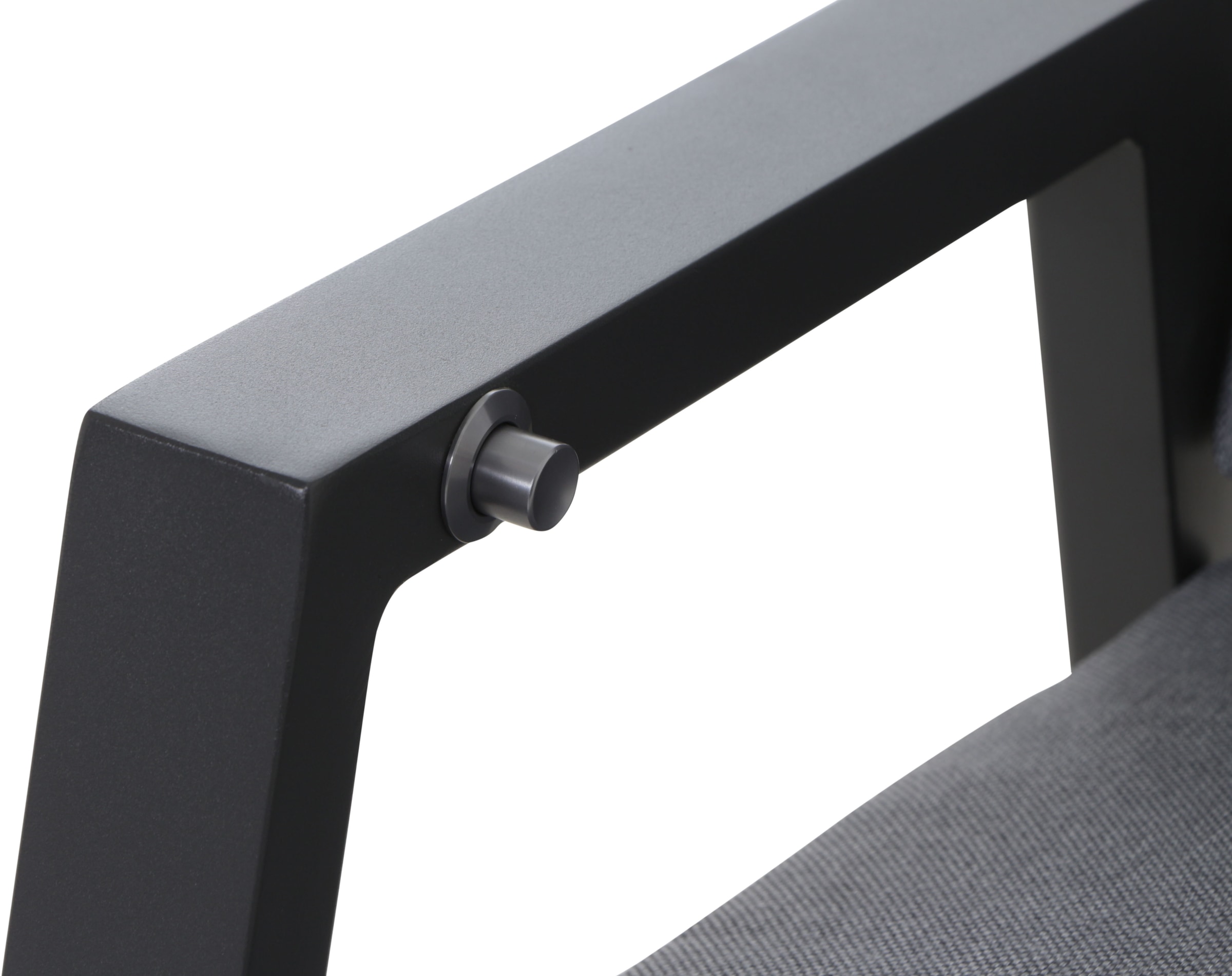Siena Garden Gartensessel »VALENCIA Move Sessel matt anthrazit« Gestell aus Aluminium, Ranotex® Gewebe dunkelgrau, inkl. Kissen