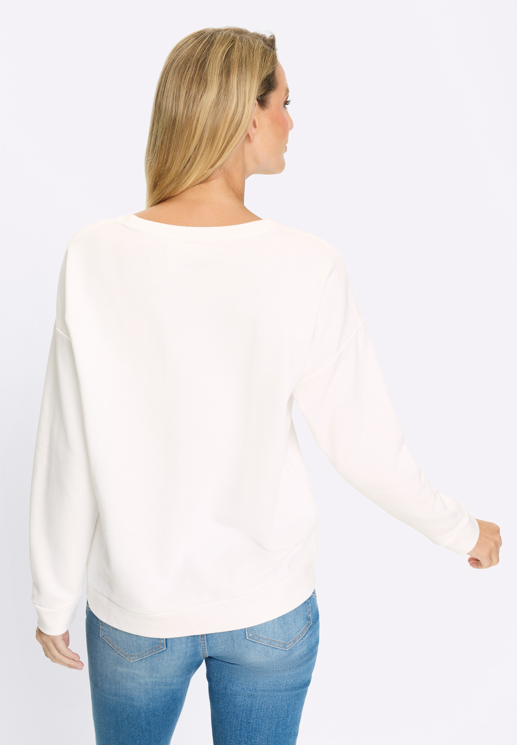 heine Sweatshirt »Sweatshirt Sweatshirt mit Aufdruck«
