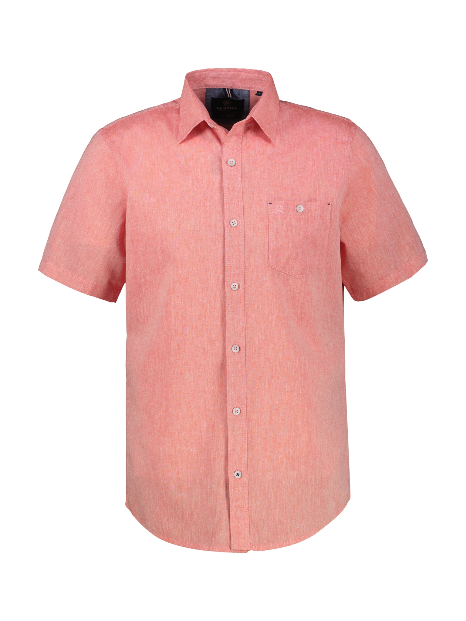 LERROS Kurzarmhemd mit Logo Stickerei